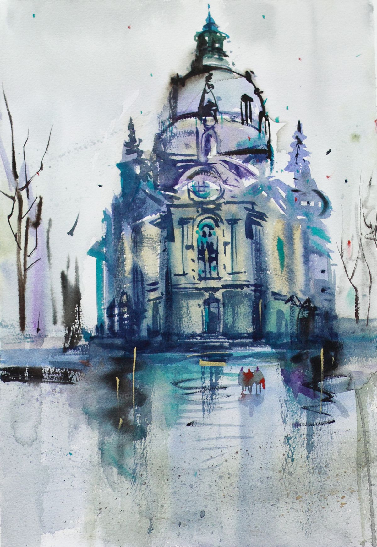 Дарья Парий (Авторская графика - 
                  27 x 39 см) Дрезден