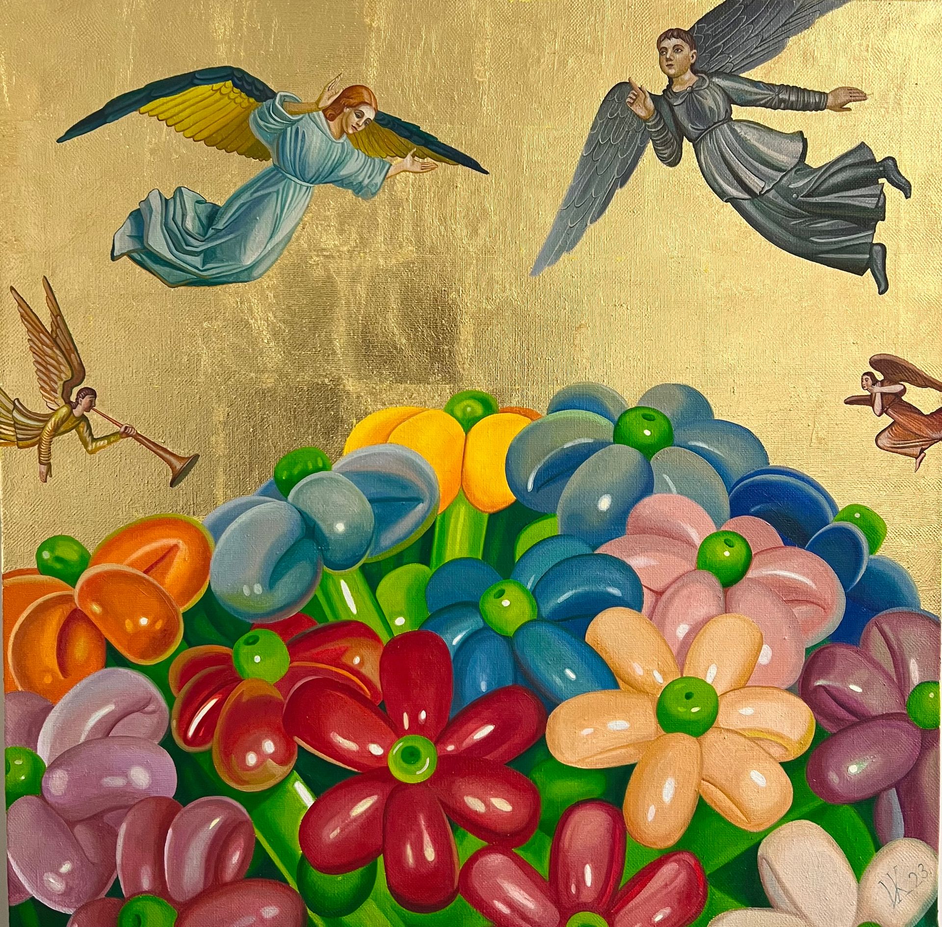 Иван Коршунов (Картина, живопись - 
                  100 x 100 см) Твердь земная