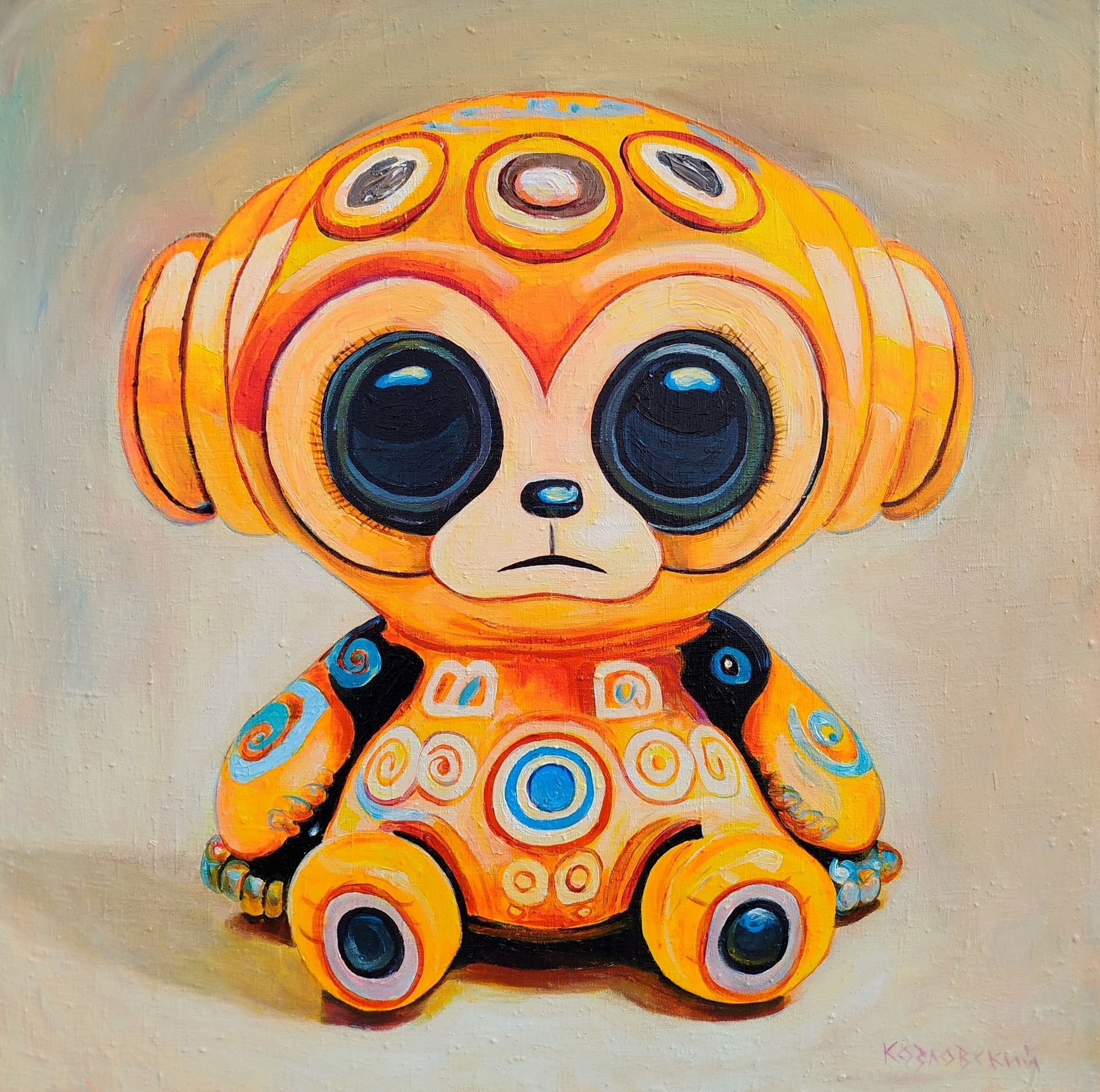 Денис Козловский (Картина, живопись - 
                  85 x 85 см) Дружок