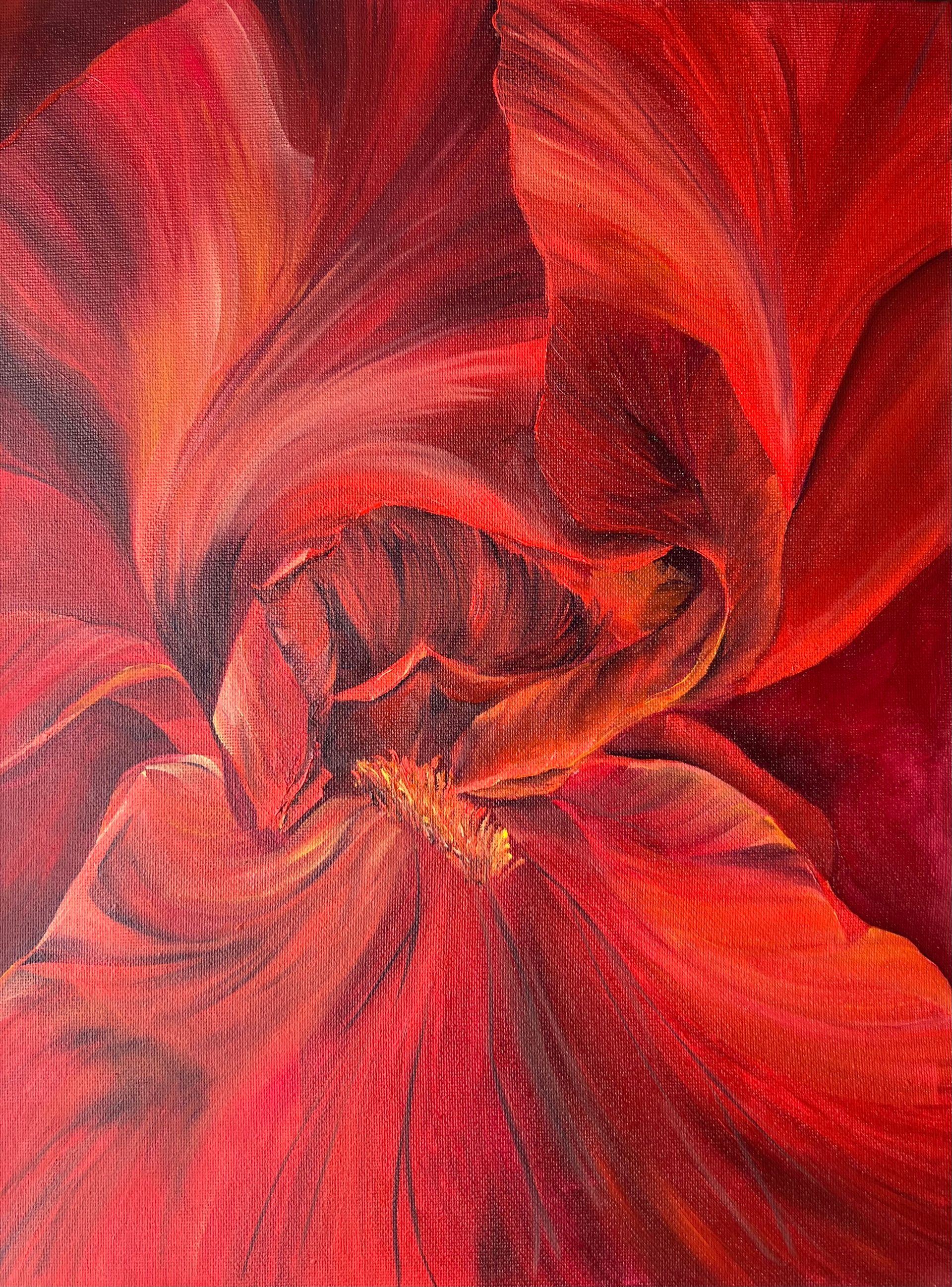 Инна Сумина (Картина, живопись - 
                  30 x 40 см) Total Red