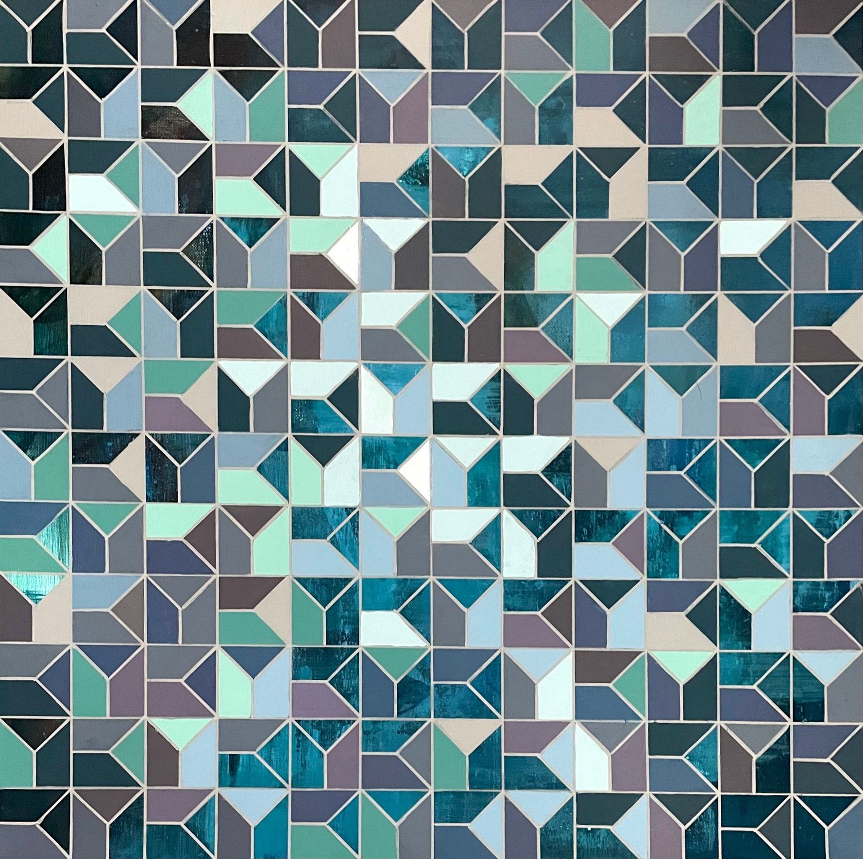 Марина Астахова (Картина, живопись - 
                  60 x 60 см) Labyrinth Deep Sea