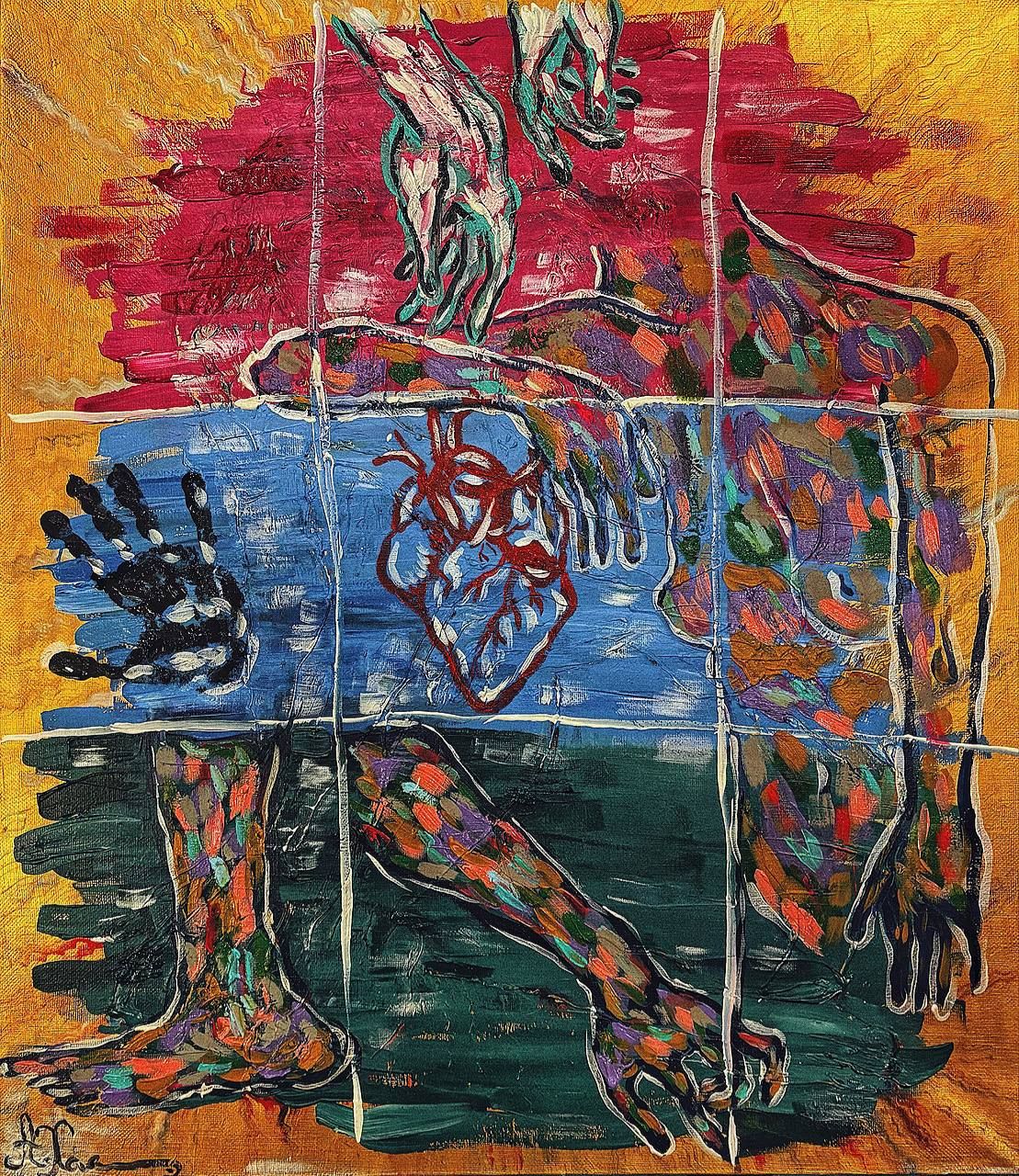 Александра Халипская (Картина, живопись - 
                  70 x 80 см) Невод