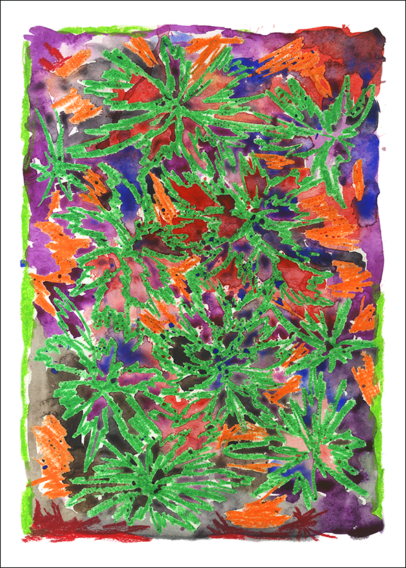 Анастасия Дунаева (Графика печатная - 
                  50 x 70 см) Без названия 2