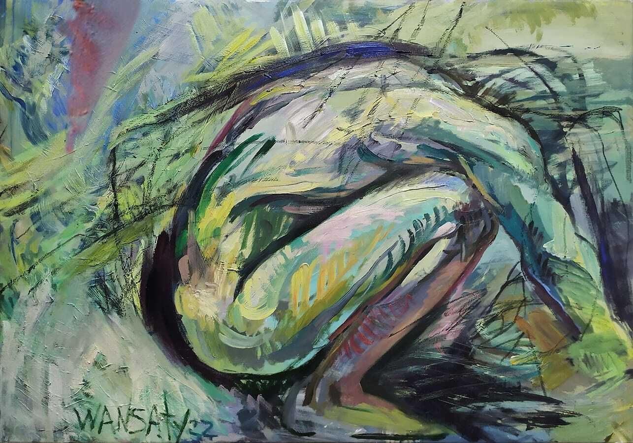 Татьяна Левченко (Картина, живопись - 
                  110 x 80 см) Поза орла