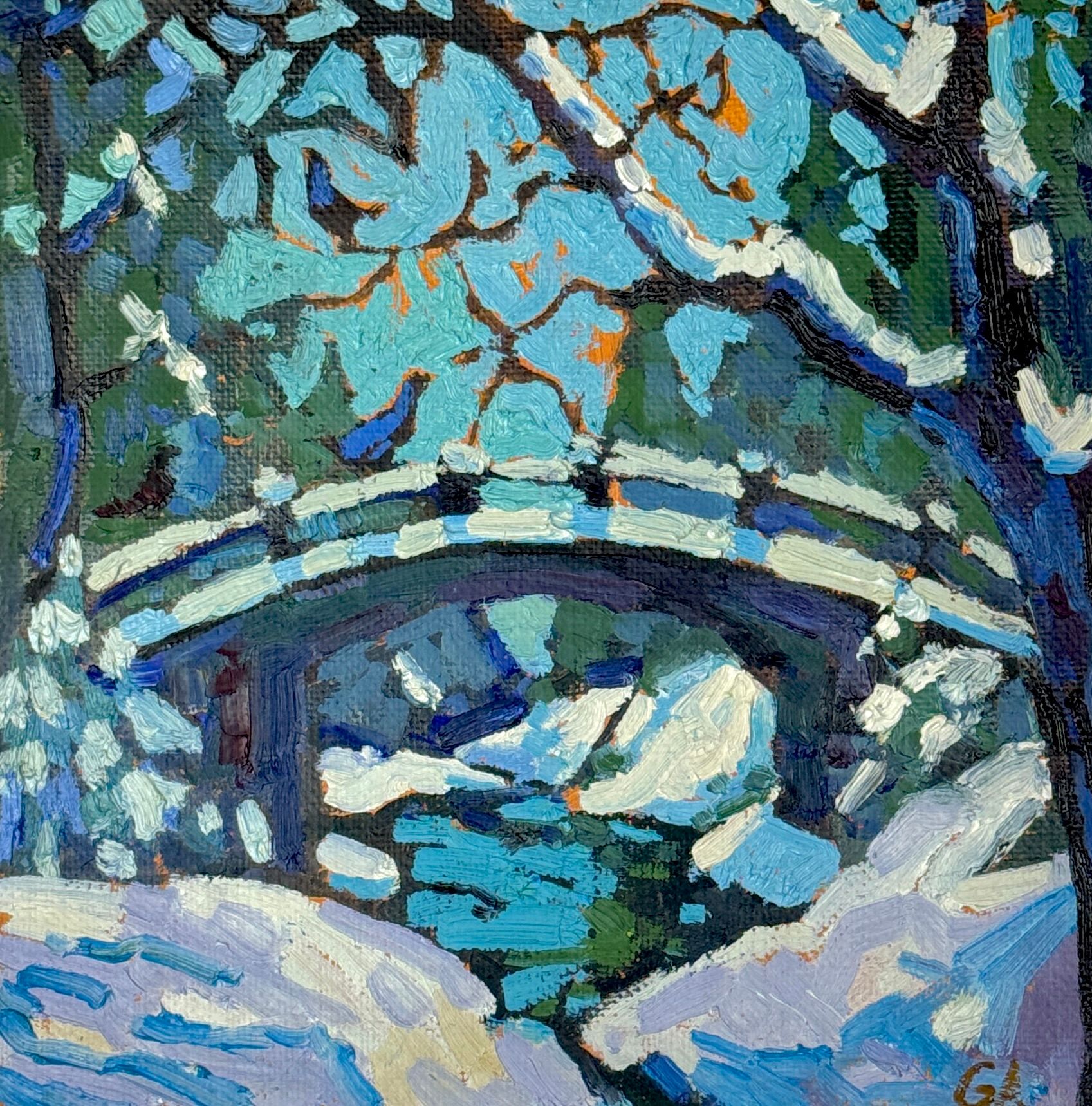 Анна Голубь (Картина, живопись - 
                  34.3 x 34.3 см) Настроение Рождество N7