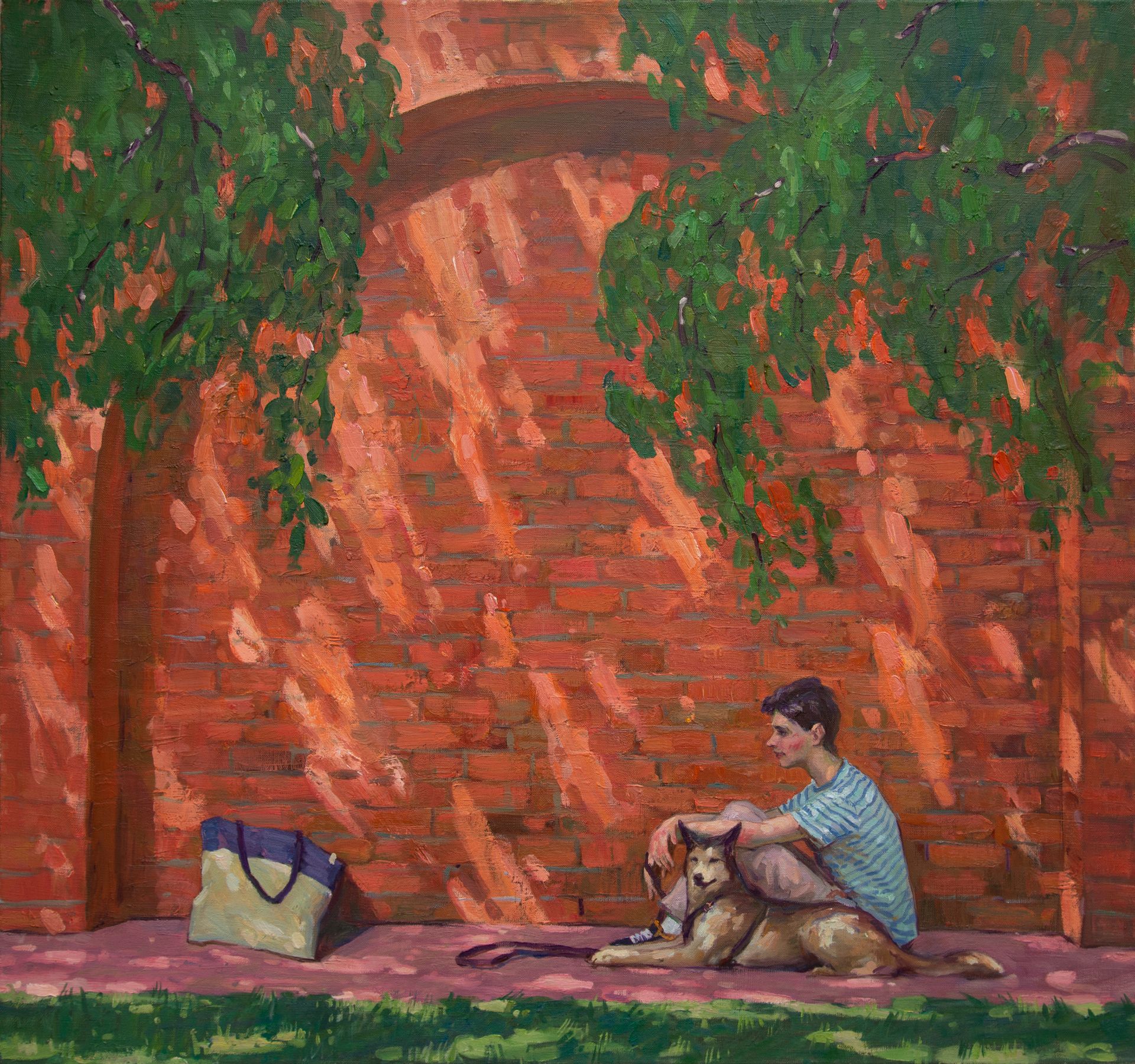 Алексей Щемелинский (Картина, живопись - 
                  80 x 75 см) Июльский полдень