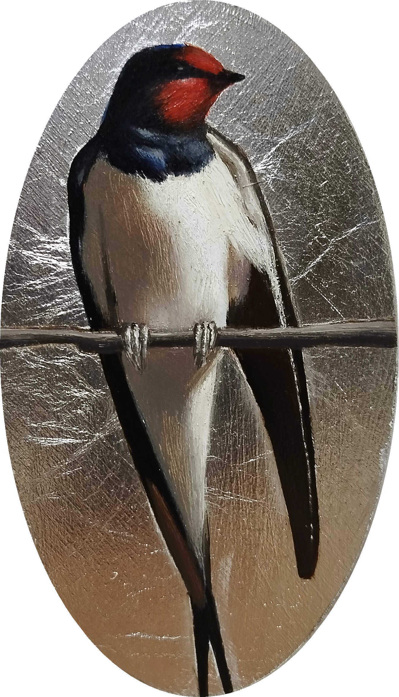 Катерина Бородавченко (Картина, живопись - 
                  8 x 14 см) Ласточка