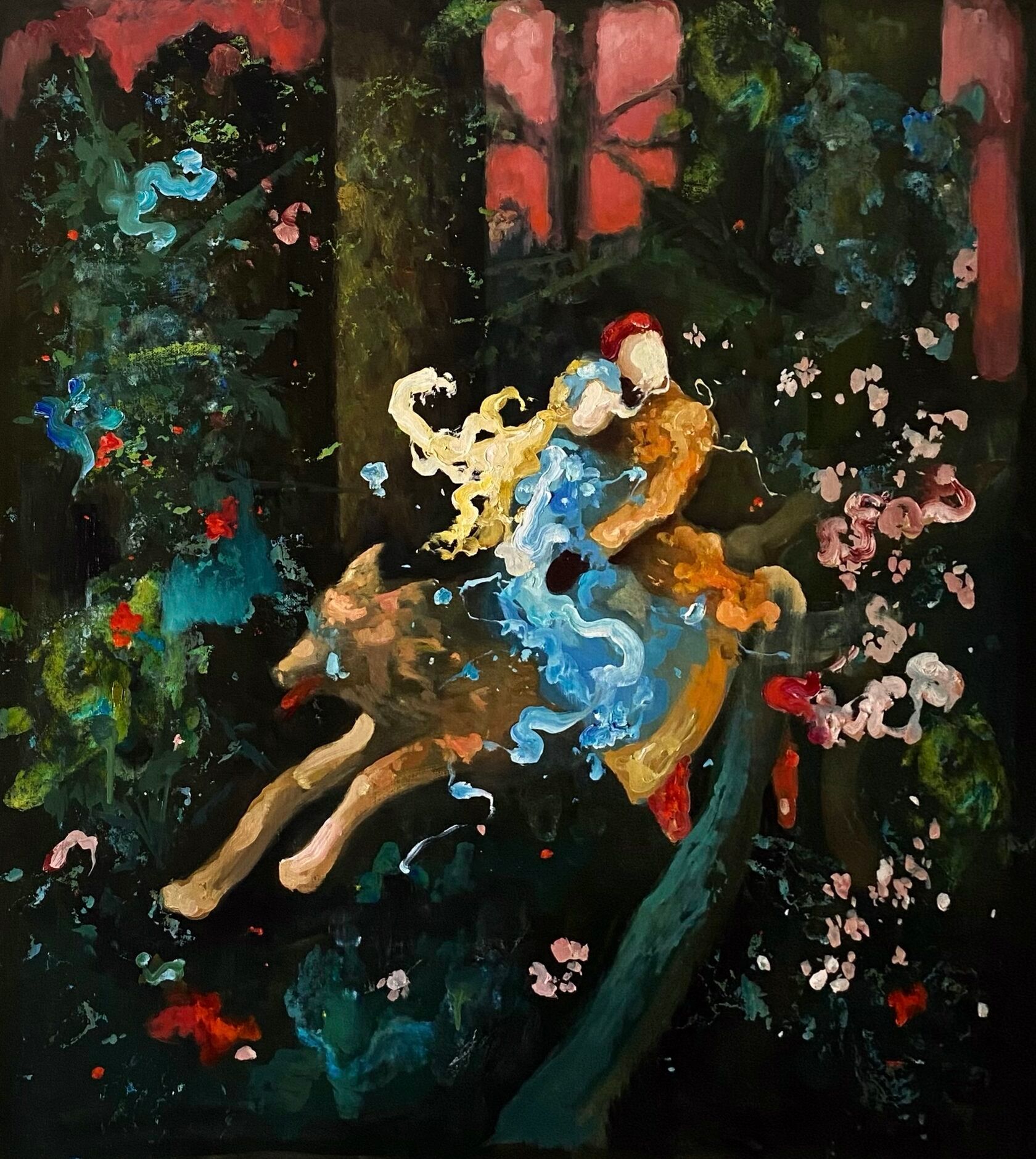 Катя Никитина (Картина, живопись - 
                  90 x 100 см) Страсти по Васнецову