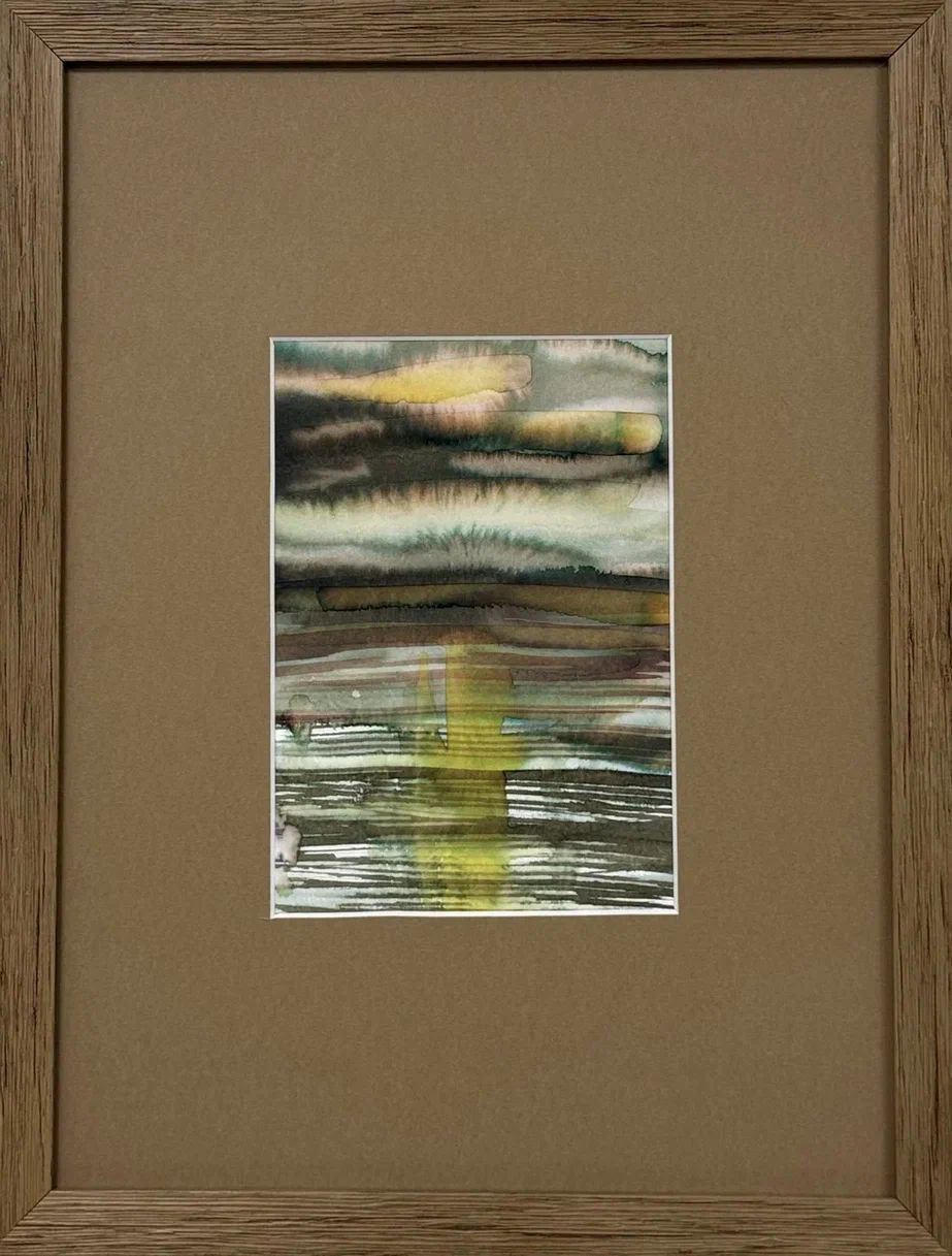 Анастасия Попова (Авторская графика - 
                  30 x 40 см) Вечернее I