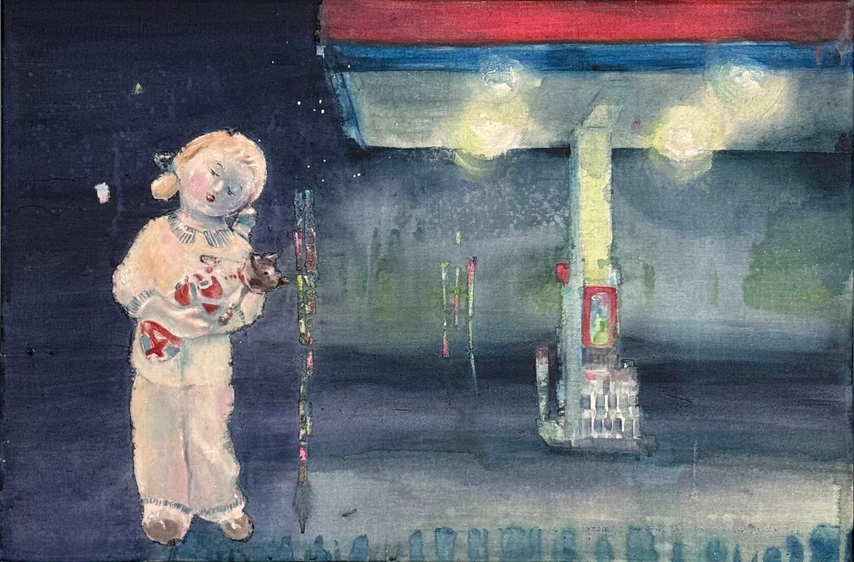 Кристина Пуршина (Картина, живопись - 
                  60 x 40 см) Серия "Сны из детства"