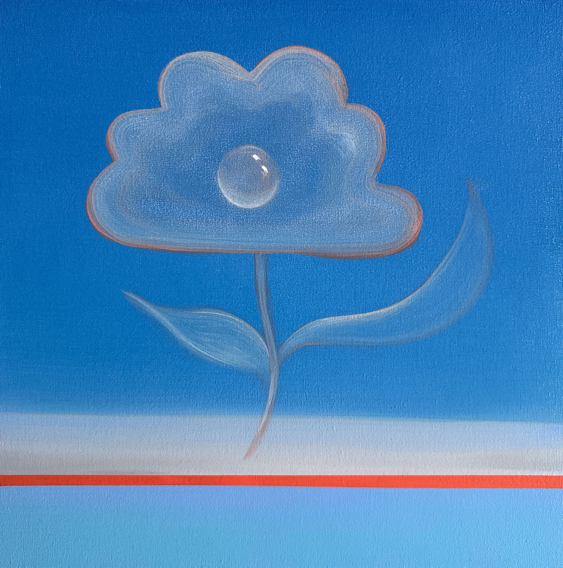 Елена Курочко (Картина, живопись - 
                  35 x 35 см) Цветок (study3)