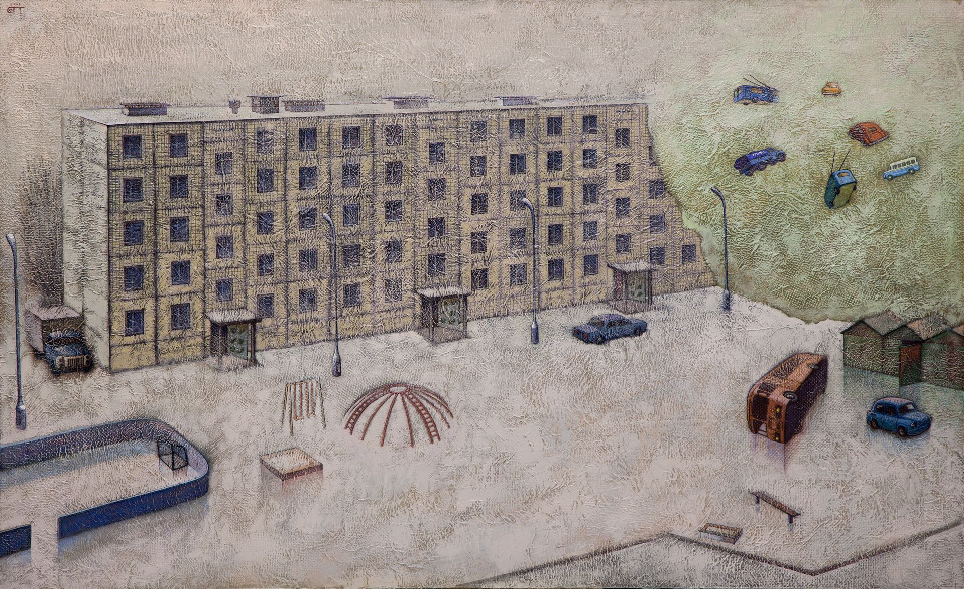 Петр Захаров (Авторская графика - 
                  122 x 75 см) Край