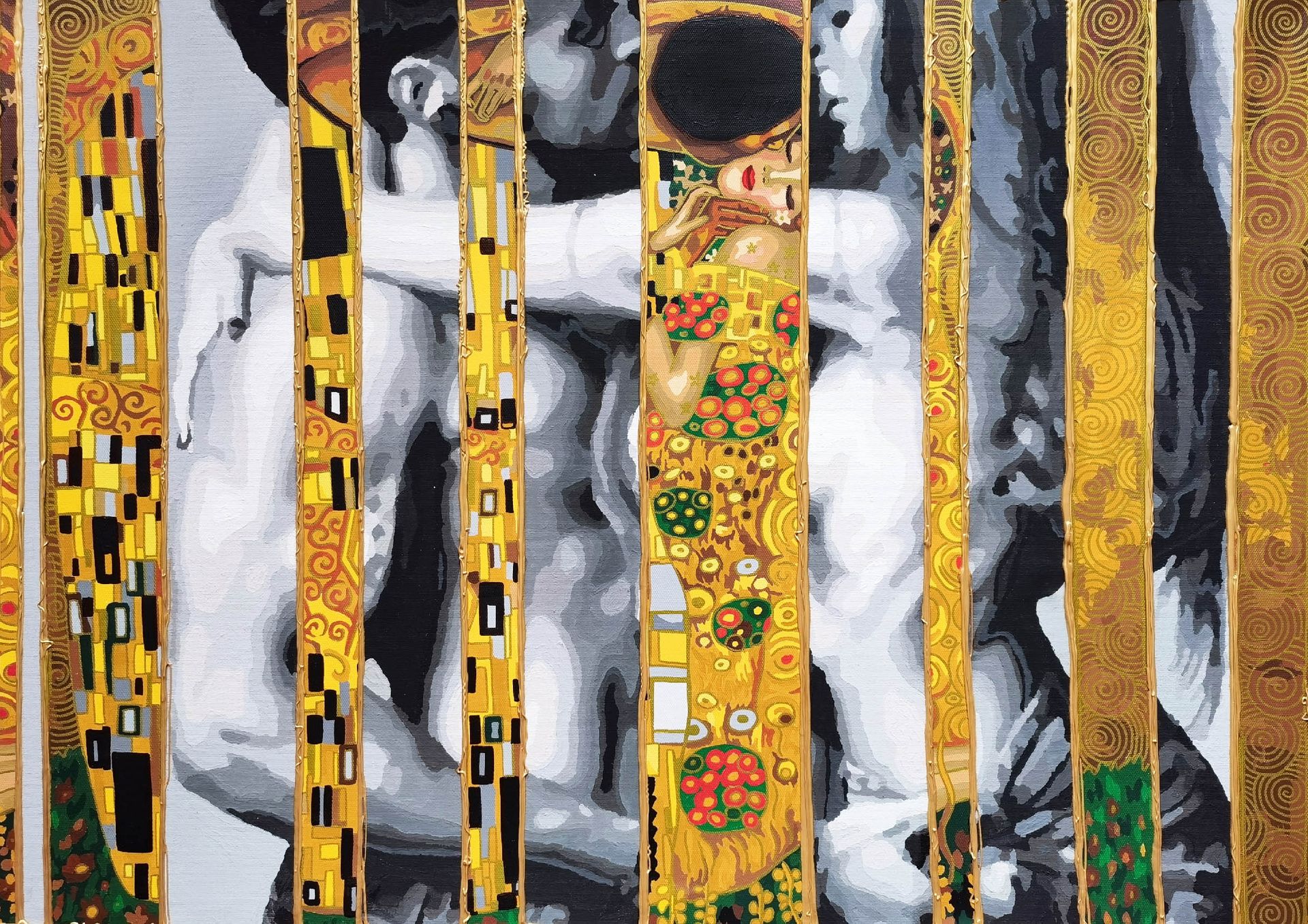 Ирина БАСТ (Картина, живопись - 
                  70 x 50 см) Поцелуй