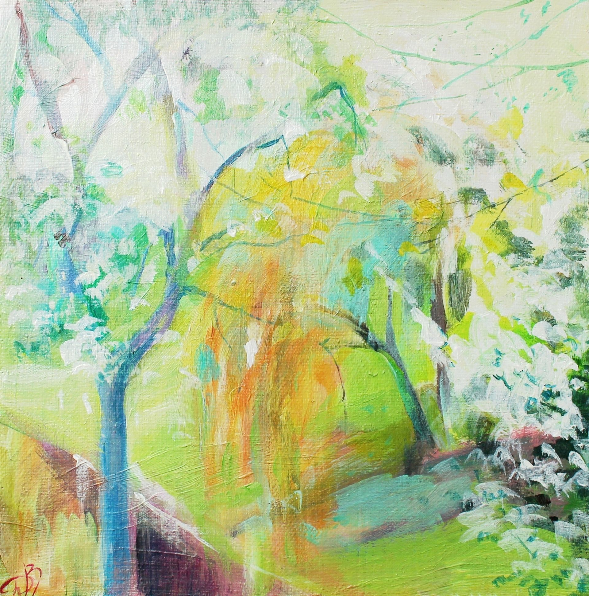 Дарья Воропаева (Картина, живопись - 
                  20 x 20 см) Весной