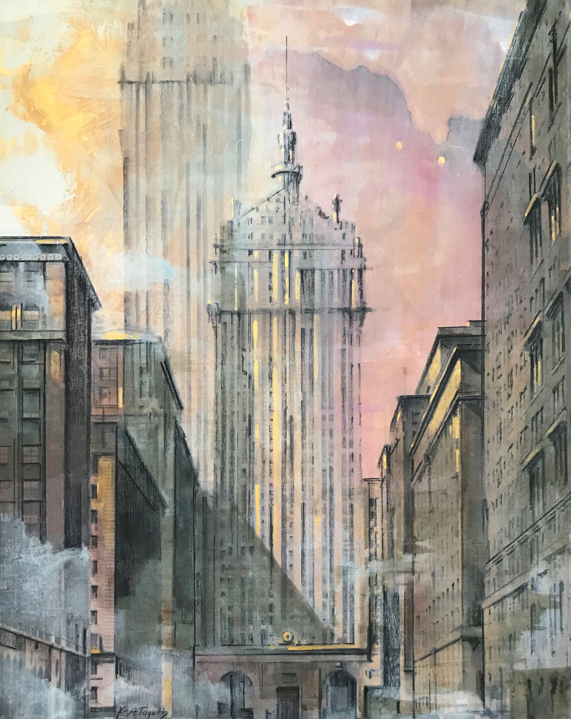 Катя-Анна Тагути (Картина, живопись - 
                  80 x 100 см) New York