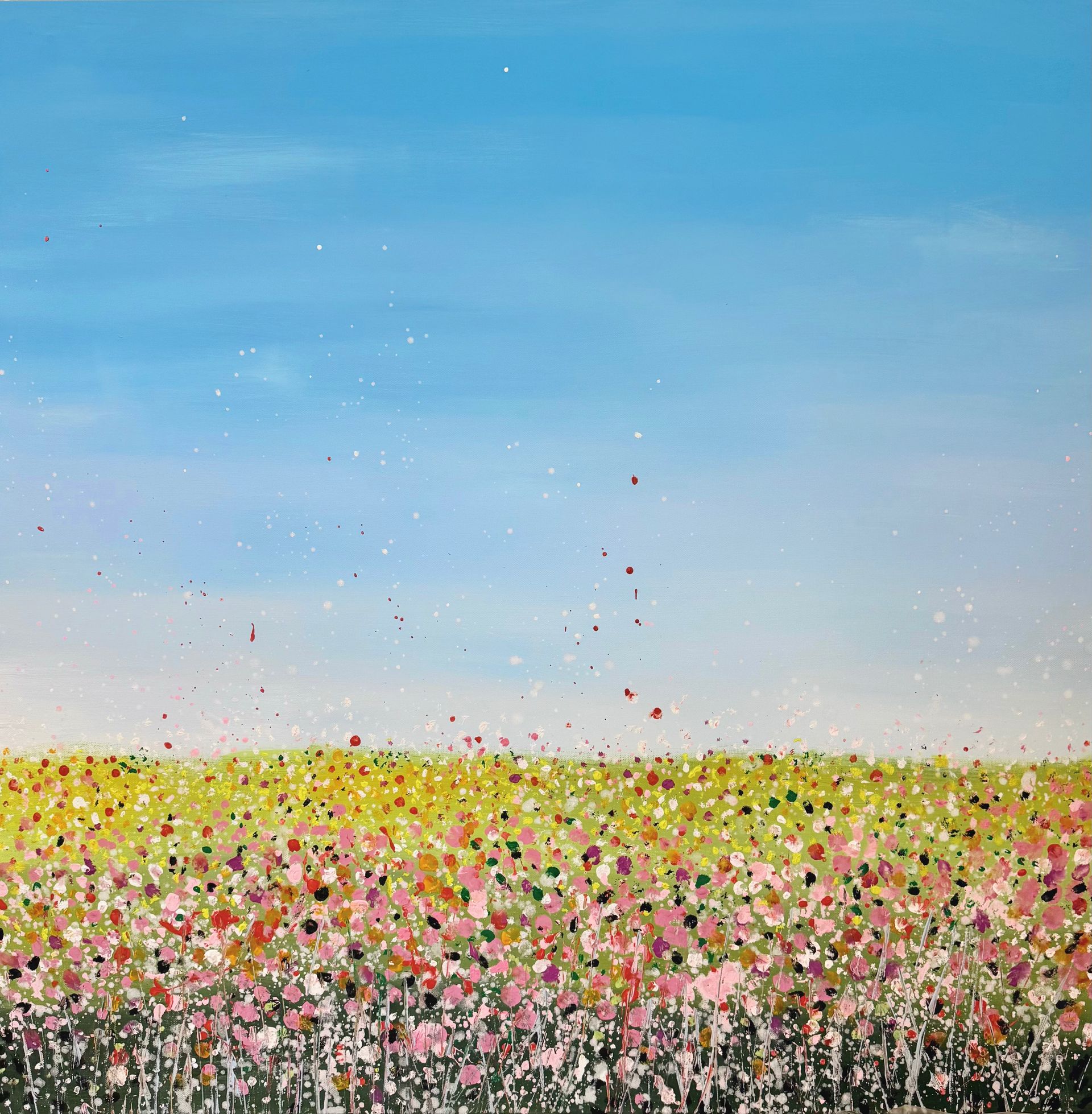 Анна Ганина (Картина, живопись - 
                  100 x 100 см) Summer happiness
