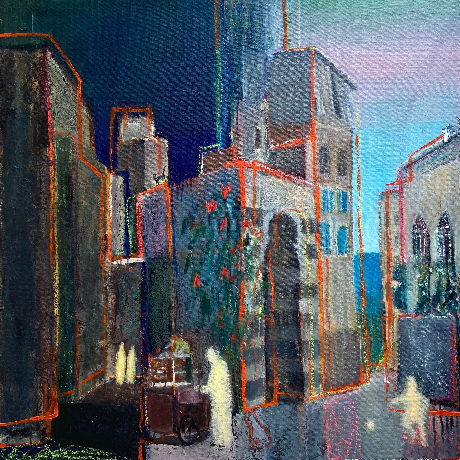 Анна Канфер (Картина, живопись - 
                  90 x 90 см) День за днем