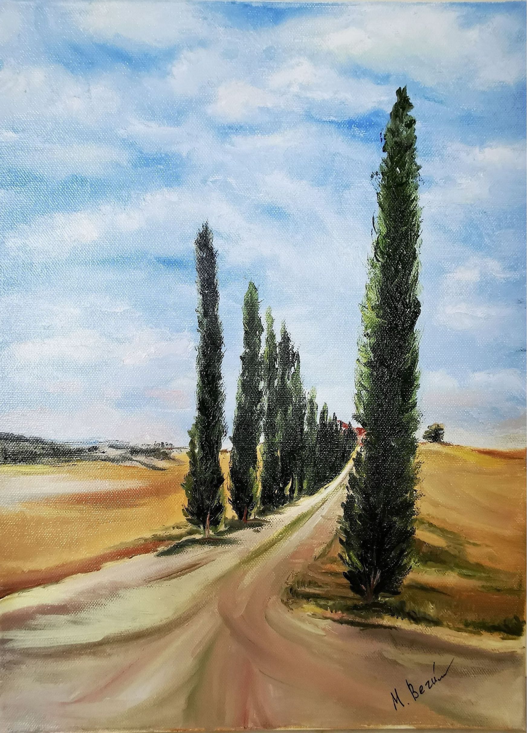 Мила Bezú (Картина, живопись - 
                  30 x 40 см) По следам Гладиатора