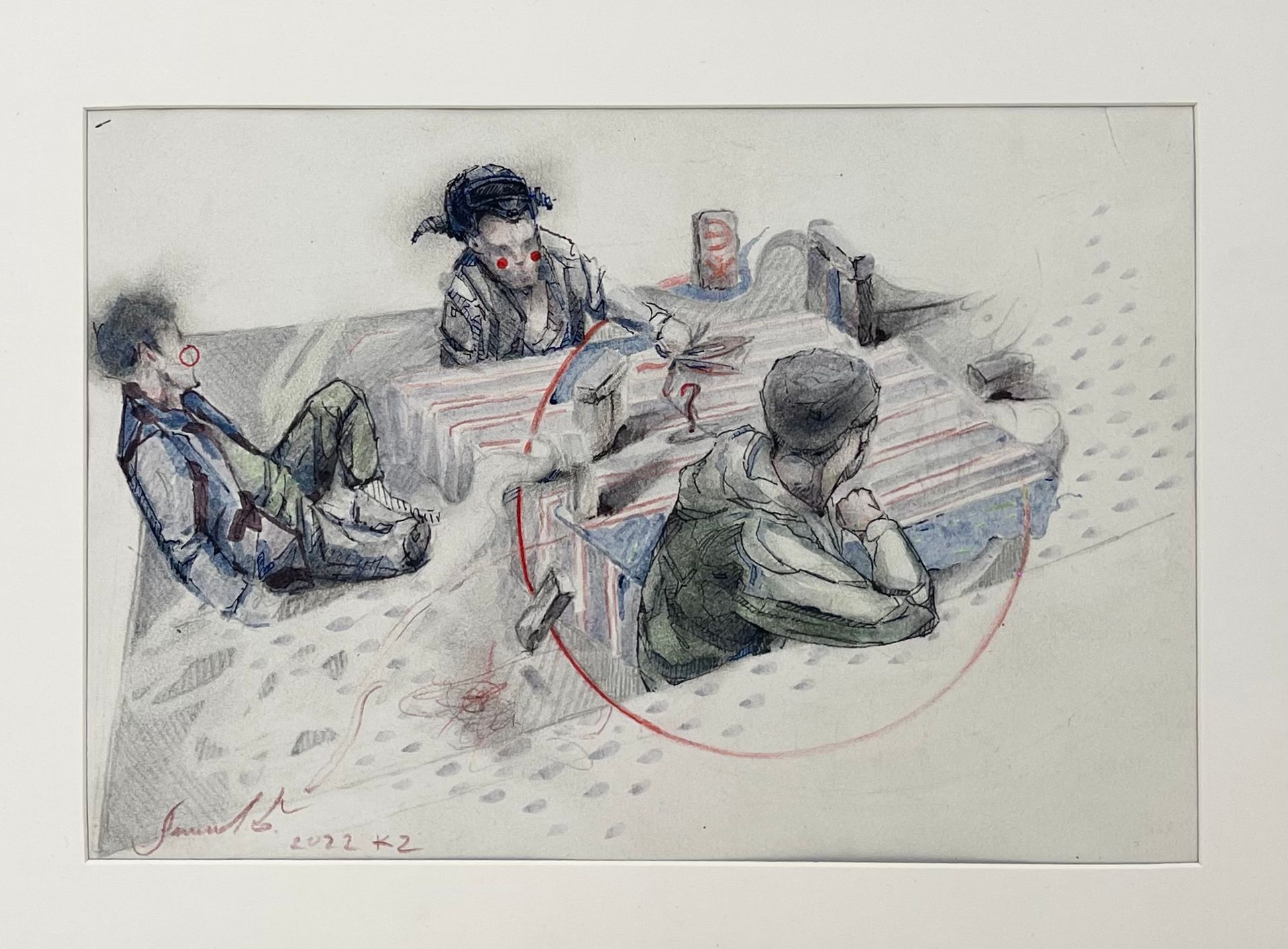 Бахром Алимов (Авторская графика - 
                  30 x 20 см) Казахстан