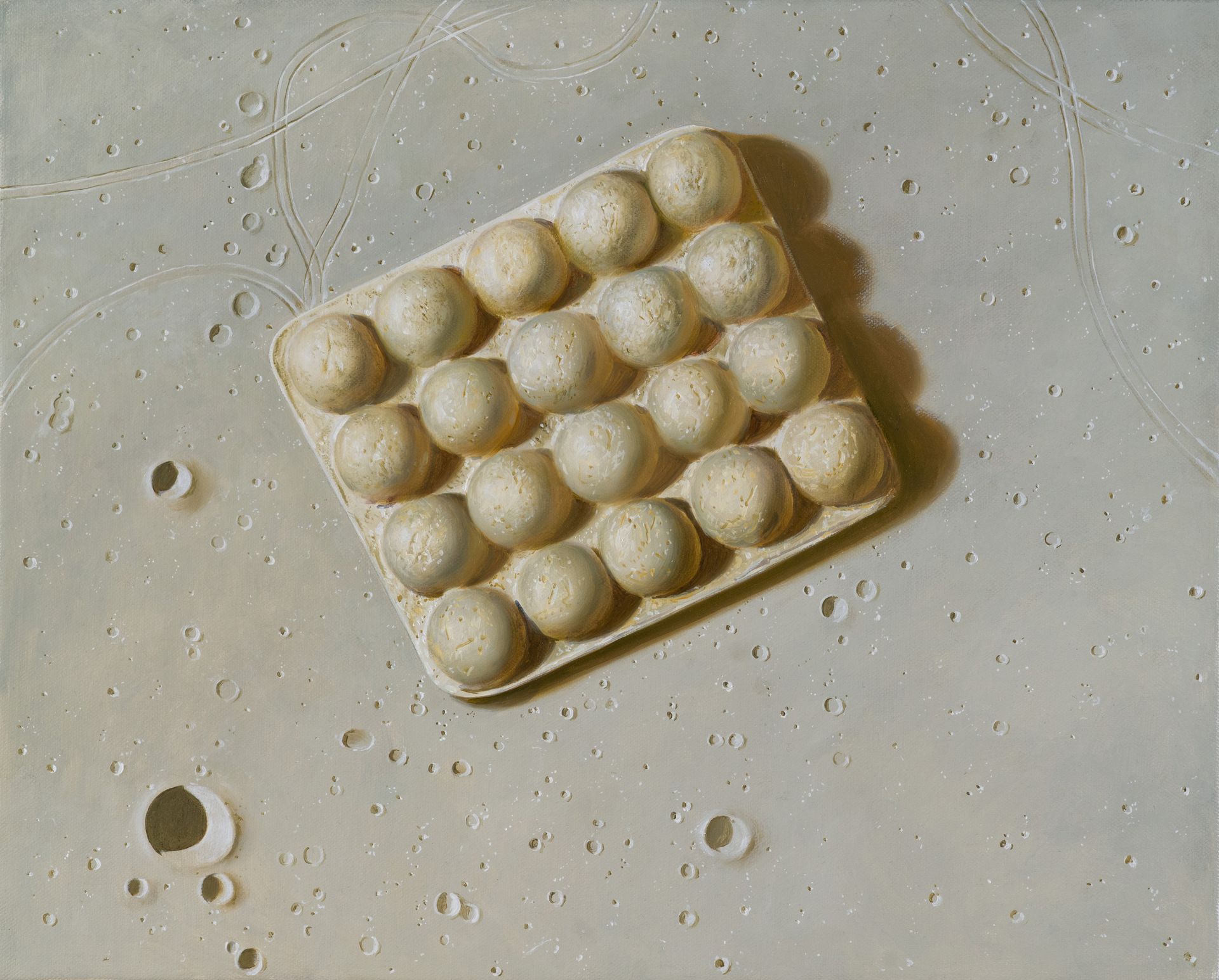 Виктор Пономаренко (Картина, живопись - 
                  50 x 40 см) Jettison. Moonscape №8