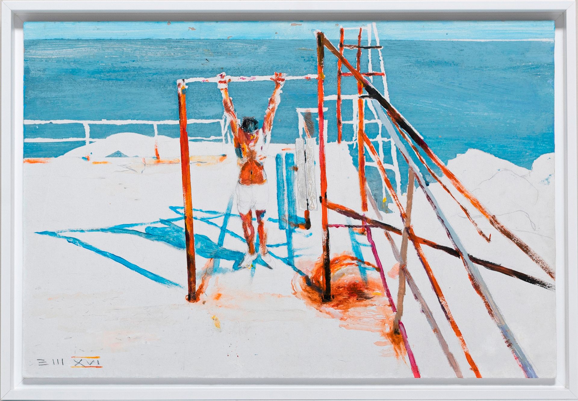 Егор Щаблыкин (Картина, живопись - 
                  50 x 34 см) Турник