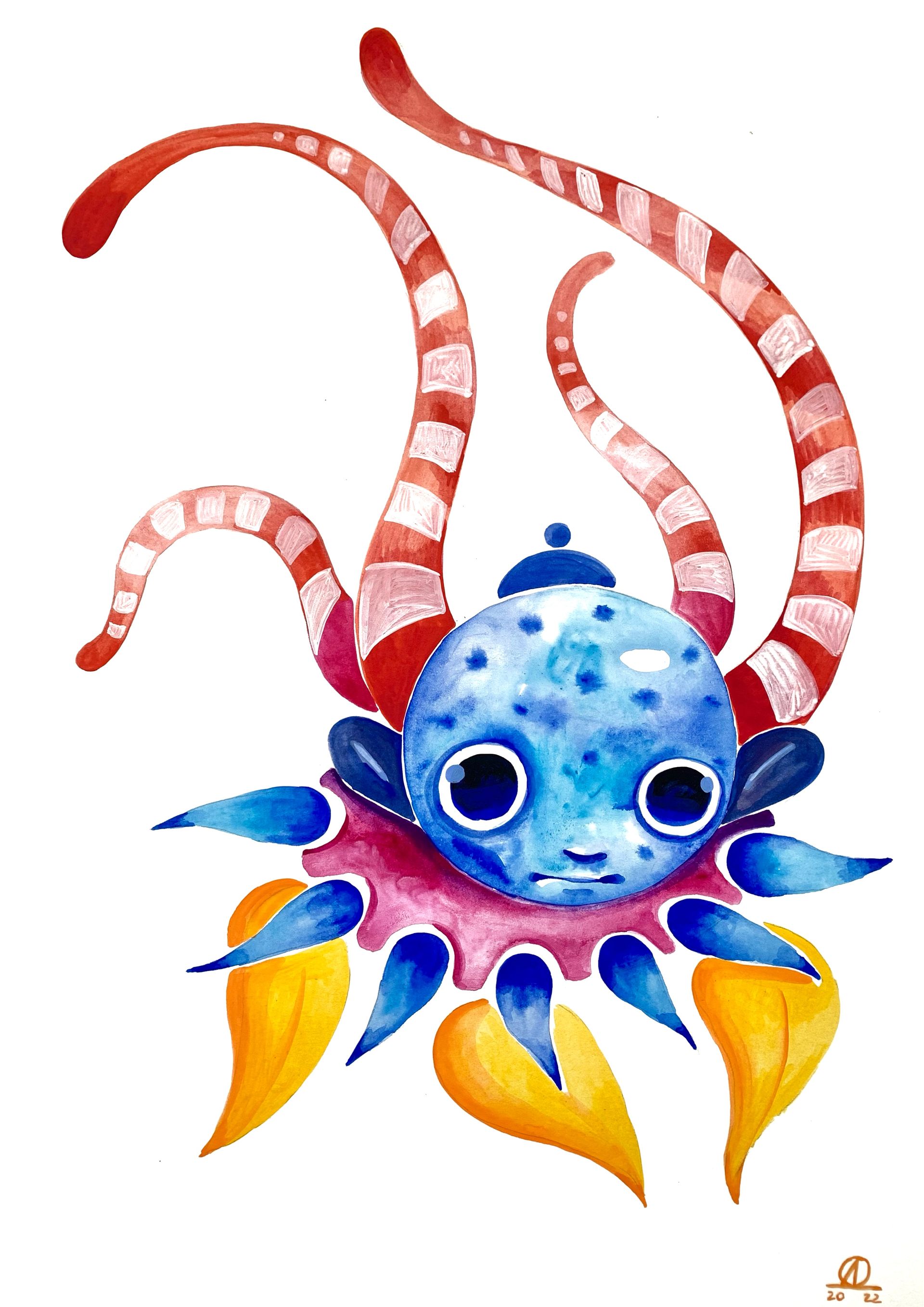 Дмитрий Филимонов (Авторская графика - 
                  29 x 42 см) Octopus