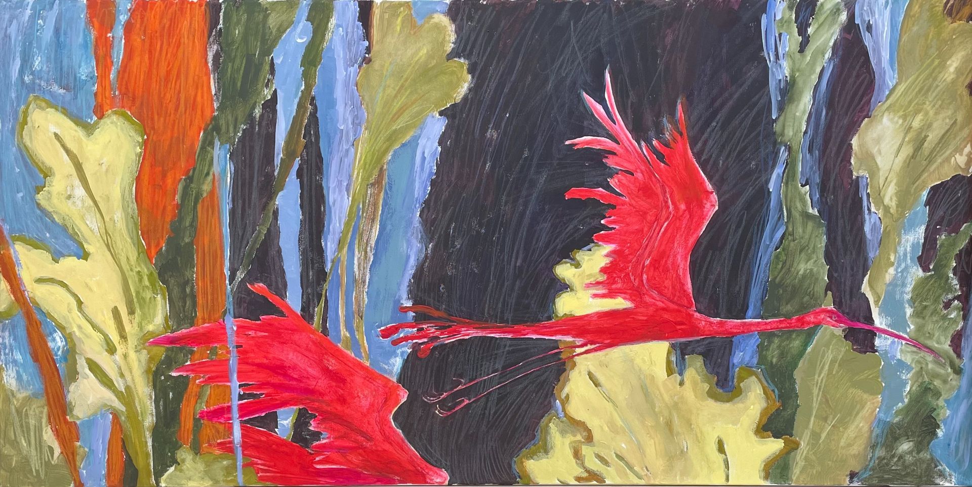 Анастасия Мазур-Скробова (Картина, живопись - 
                  100 x 50 см) High-flying bird
