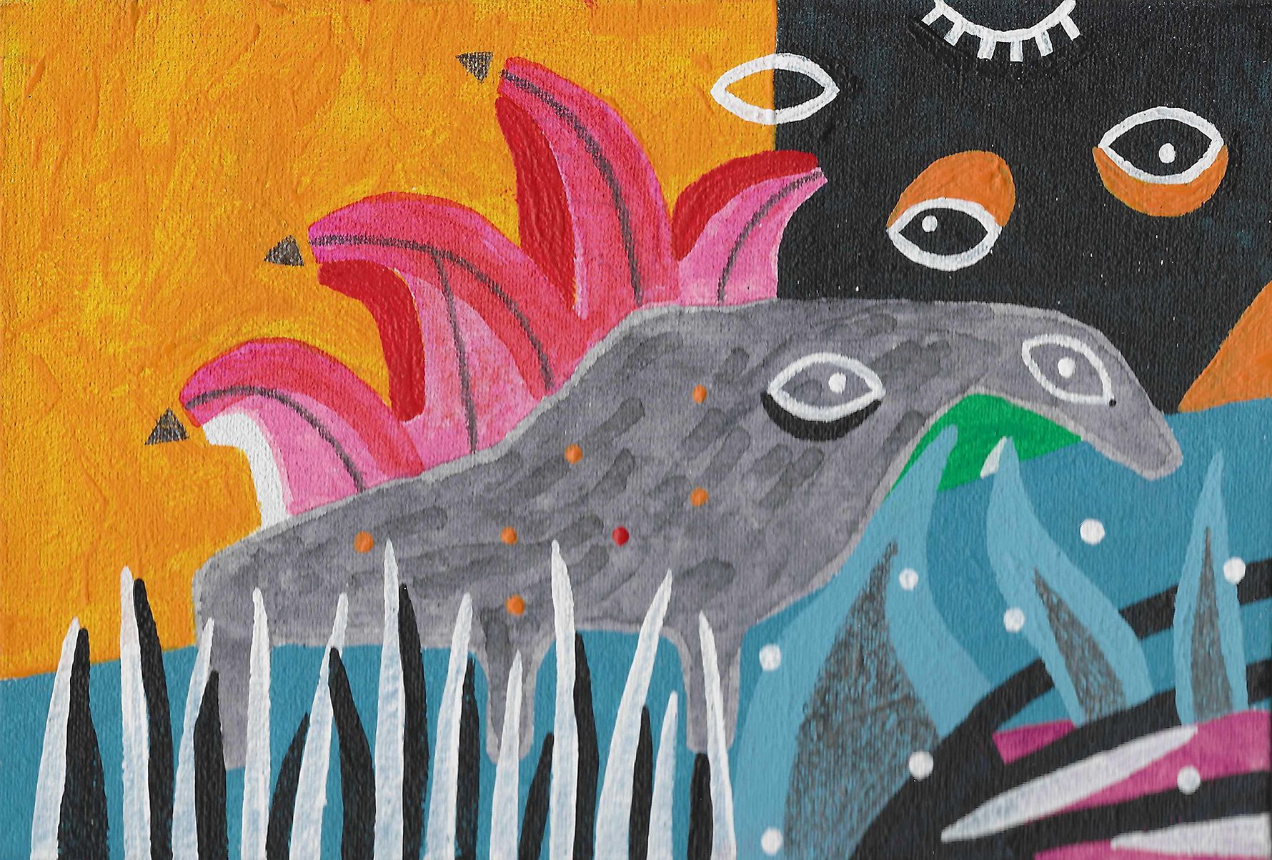 Лена Романовская (Авторская графика - 
                  27 x 21.5 см) Бессоница