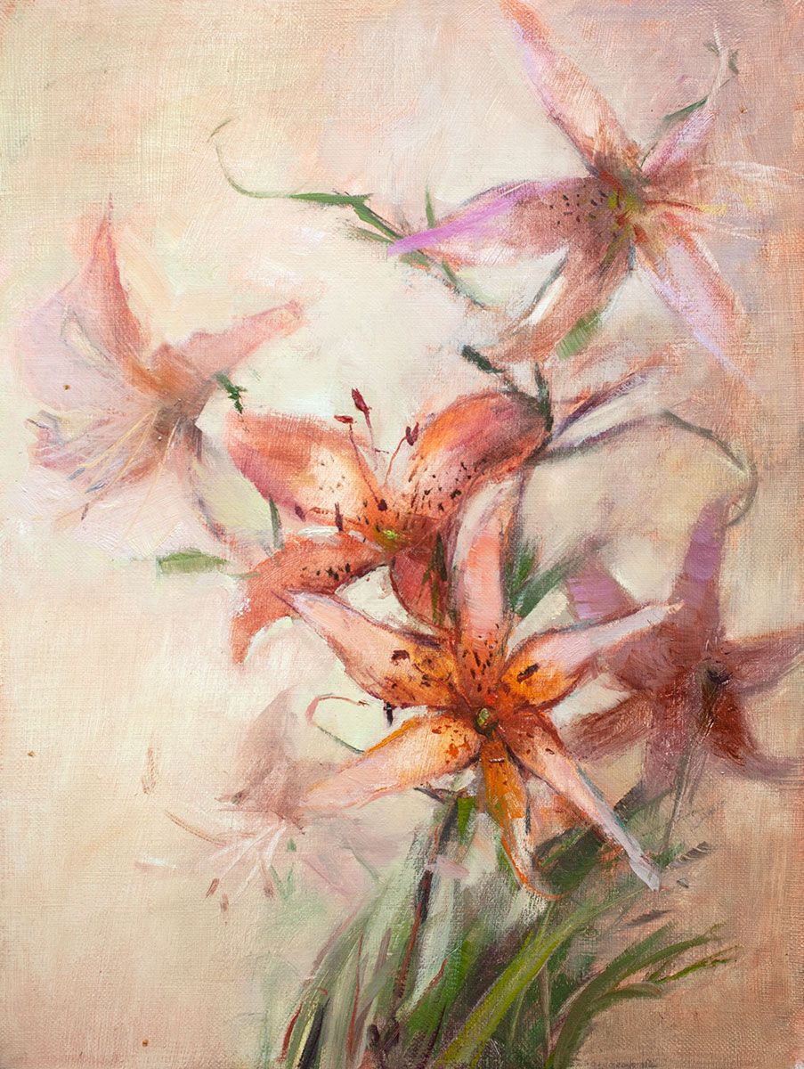 Oксана Шульга (Картина, живопись - 
                  30 x 40 см) Лилии