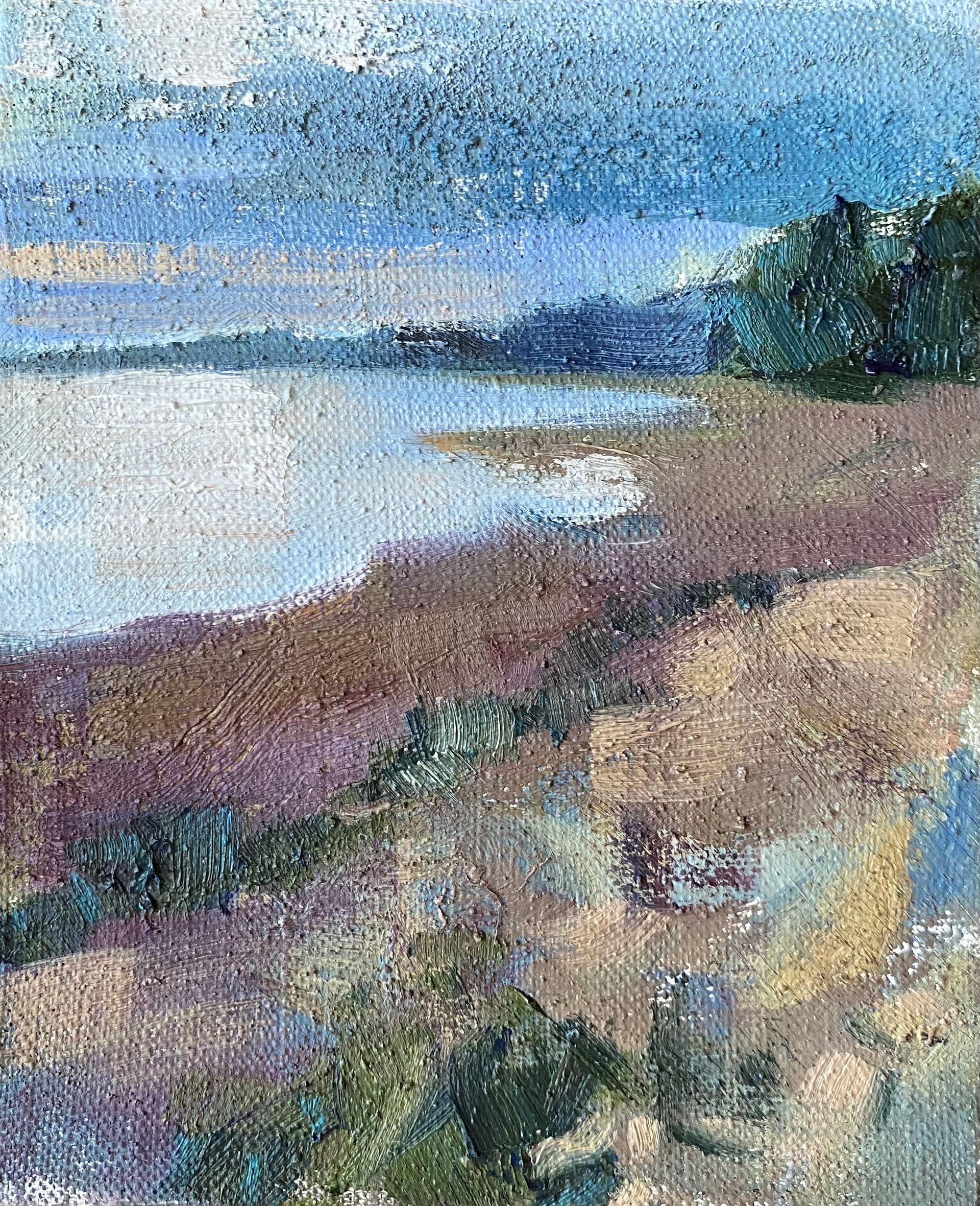 Алина Буглеева (Картина, живопись - 
                  12 x 18 см) Песчаный берег в Комарово