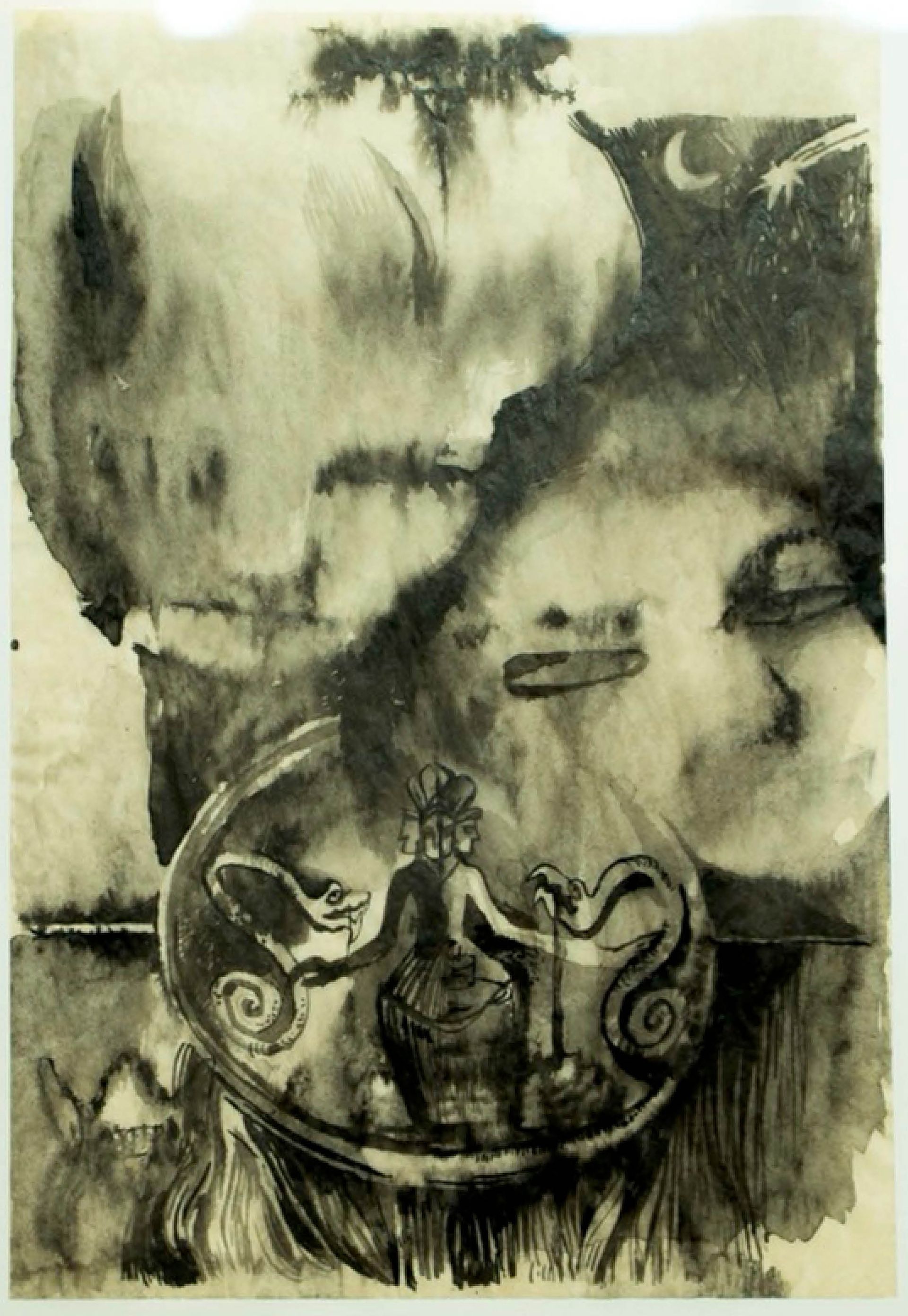 Олеся Лавриненко (Графика печатная - 
                  21 x 30 см) Из серии "Space for escape"