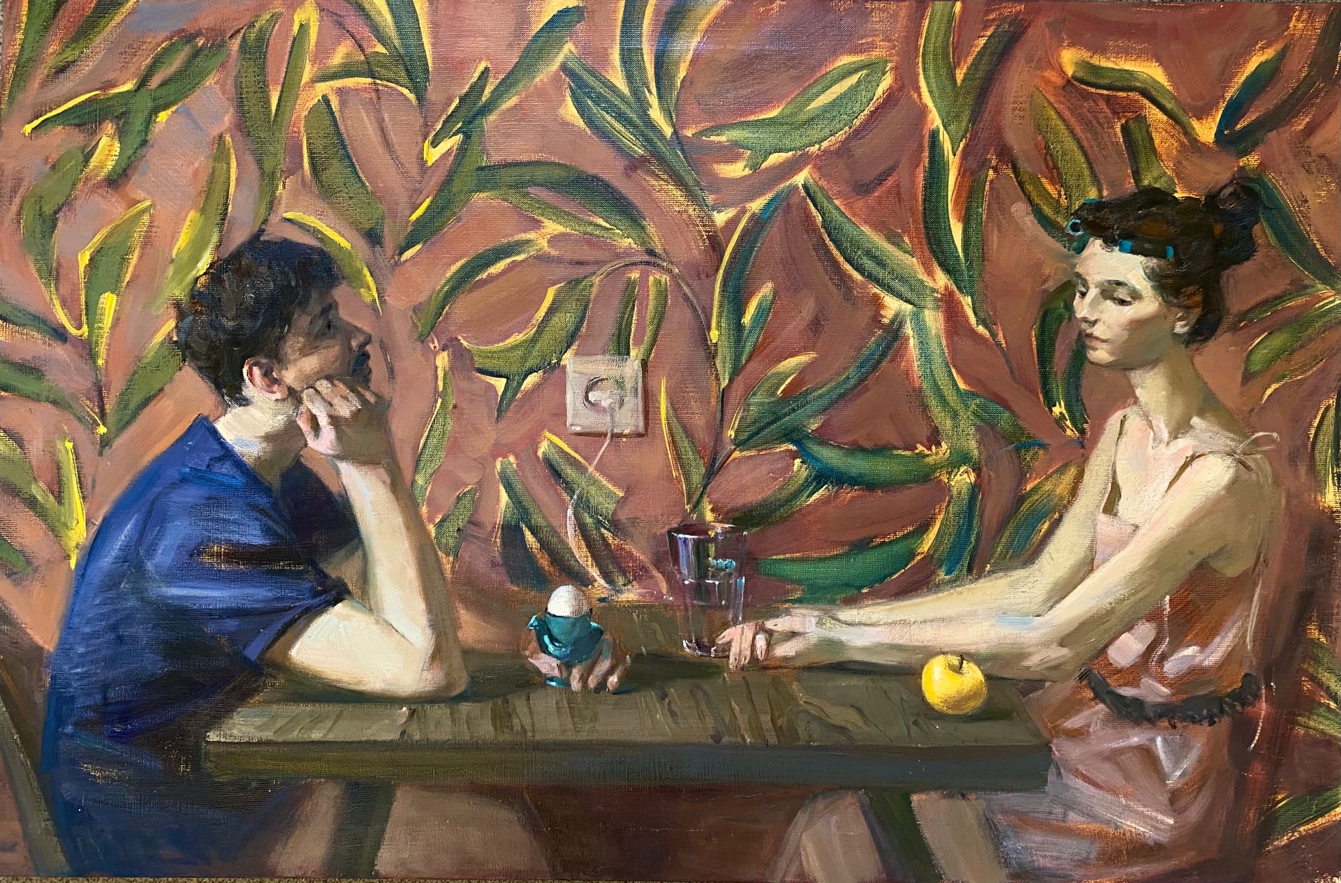 Алина Буглеева (Картина, живопись - 
                  100 x 65 см) Райский сад
