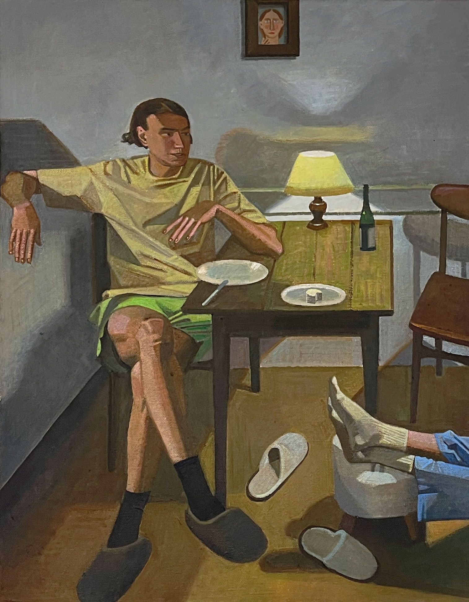 Иван Афонский (Картина, живопись - 
                  40 x 50 см) Разговор