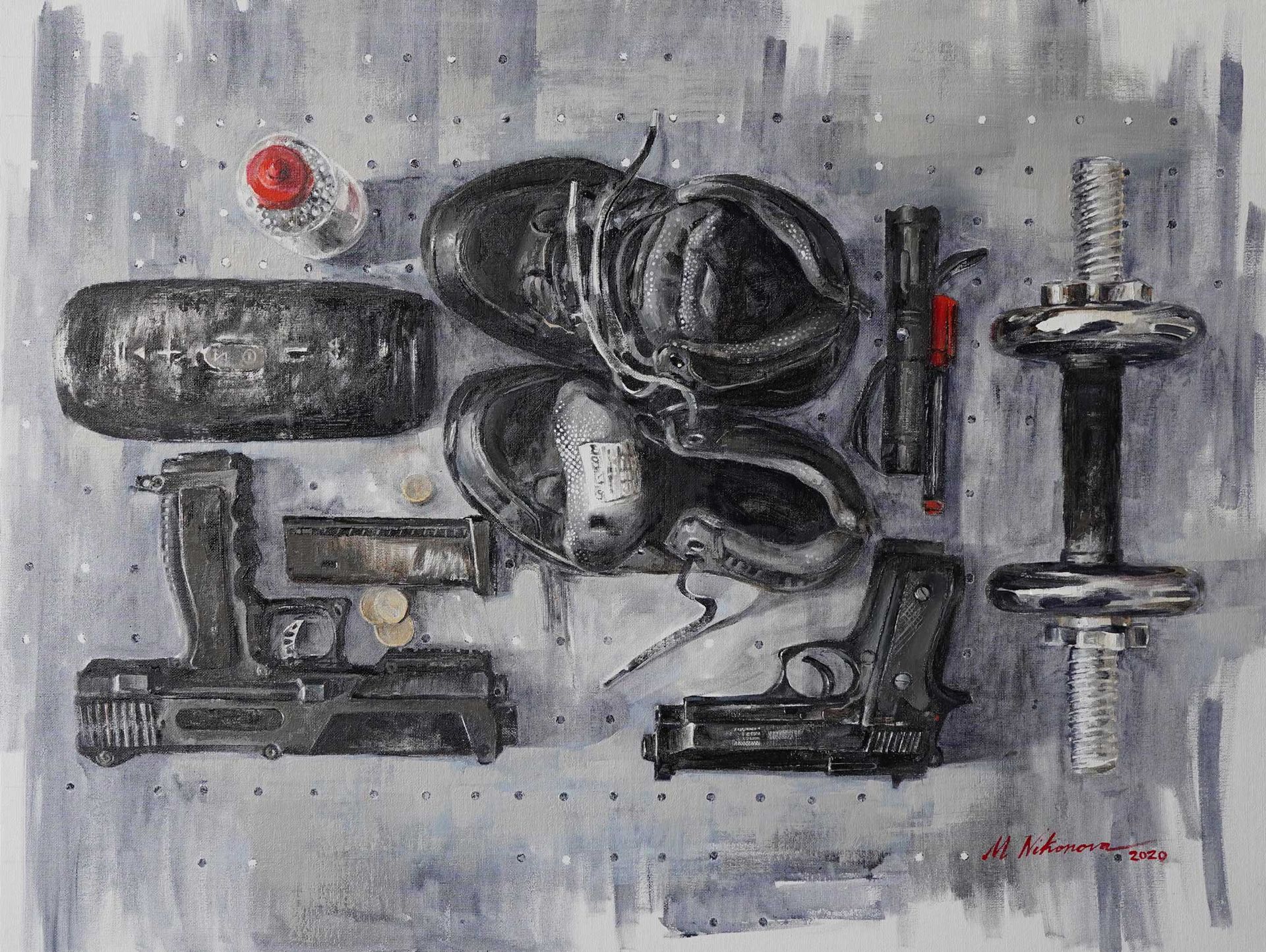 Марина Нико (Картина, живопись - 
                  80 x 60 см) Оставайся живым
