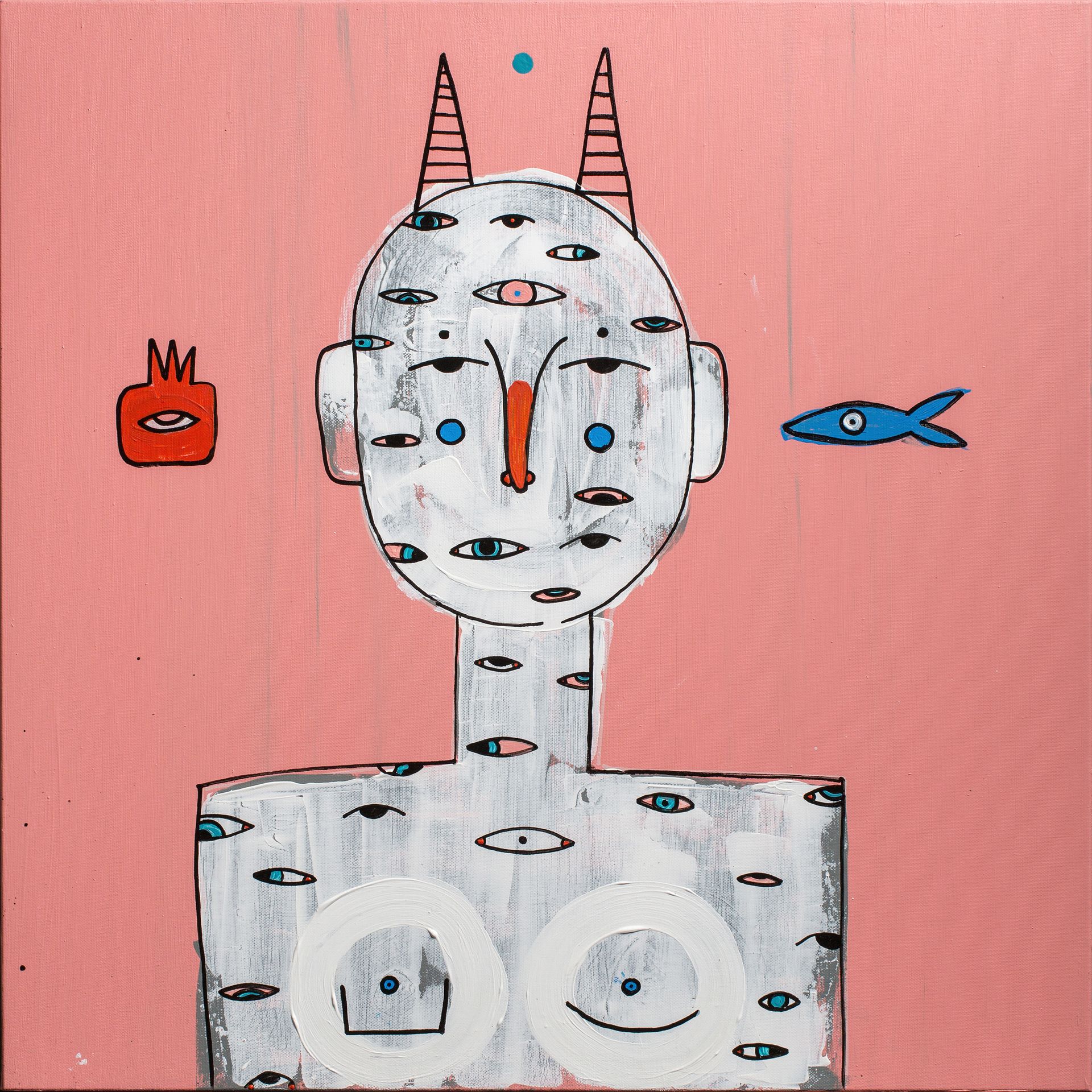 Ульяна Пучеглазова (Картина, живопись - 
                  60 x 60 см) Осязание