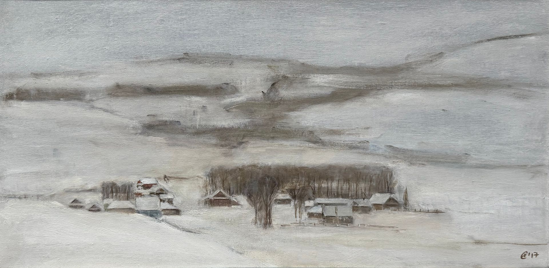 Екатерина Феоктистова (Картина, живопись - 
                  60 x 30 см) Ниже нуля