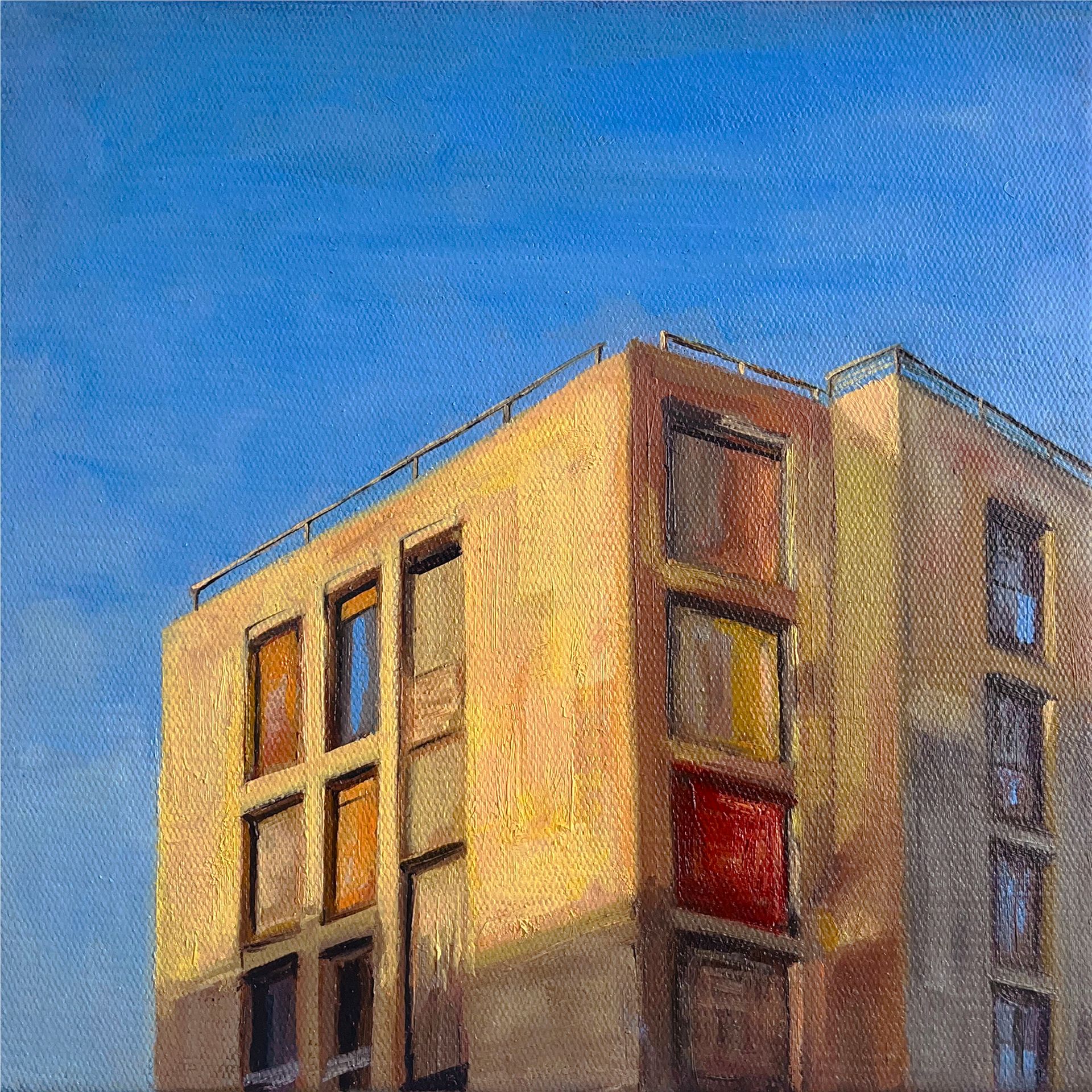 Юлия Главатских (Картина, живопись - 
                  30 x 30 см) Золотой час I