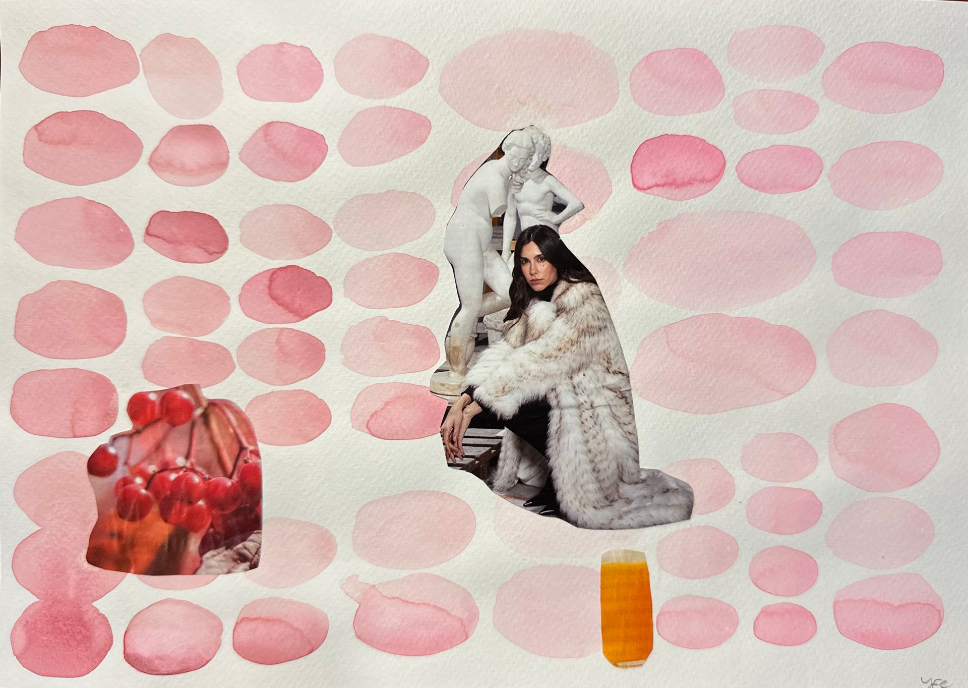 Екатерина Уварова (Коллаж / ассамбляж - 
                  30 x 21 см) Розовая мания