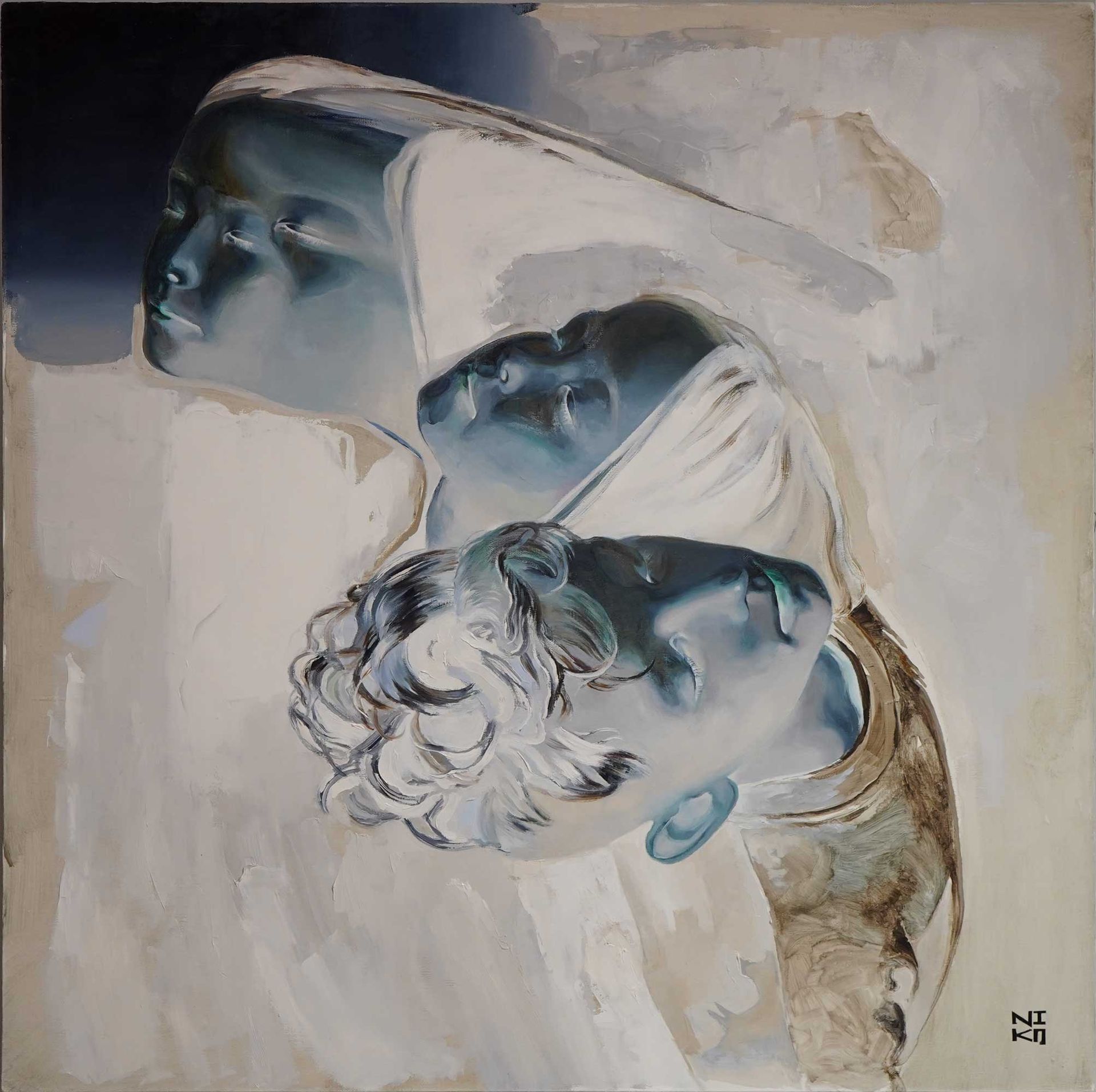 Марина Нико (Картина, живопись - 
                  80 x 80 см) Боги