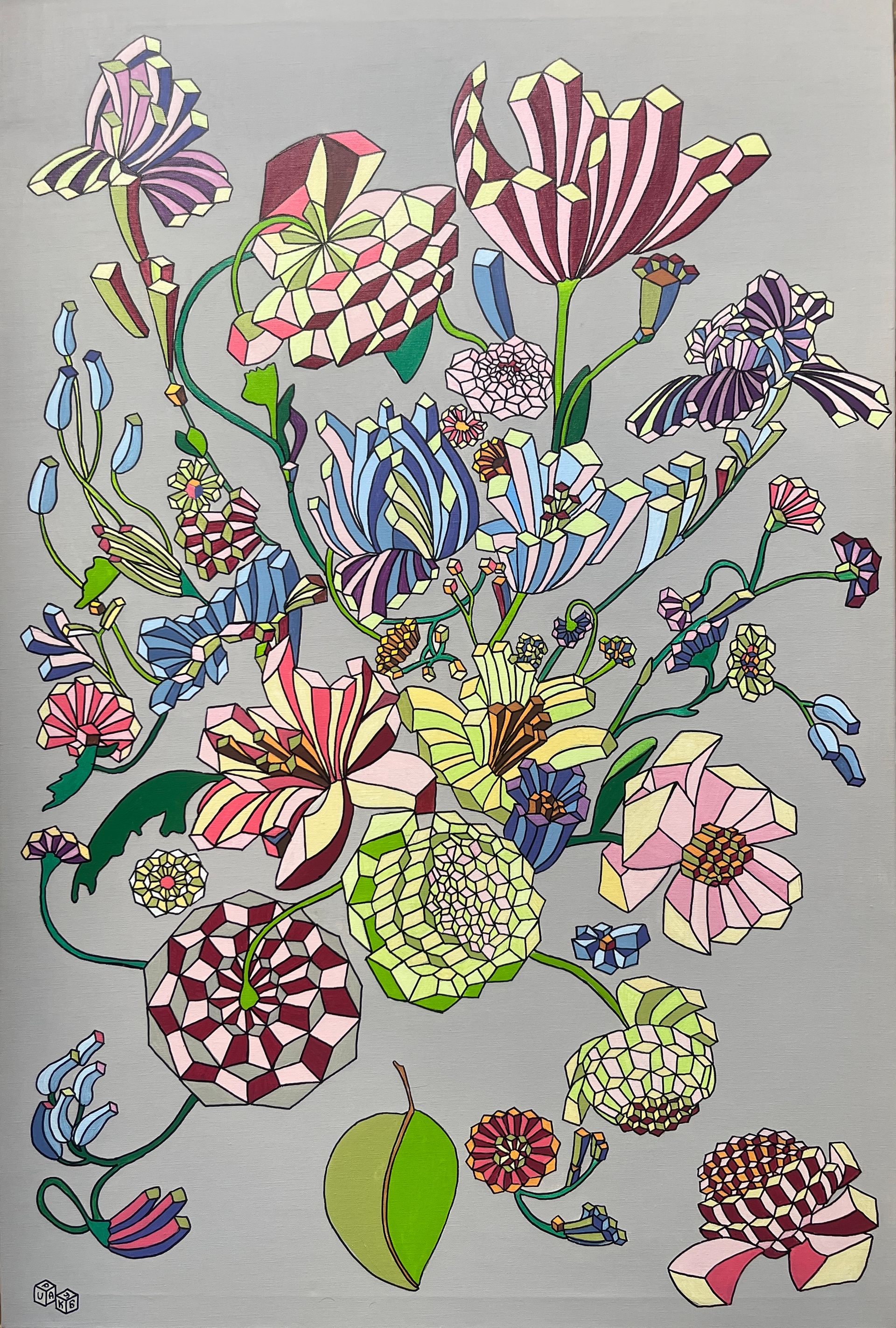 Ира Куб (Картина, живопись - 
                  80 x 120 см) Летние цветы