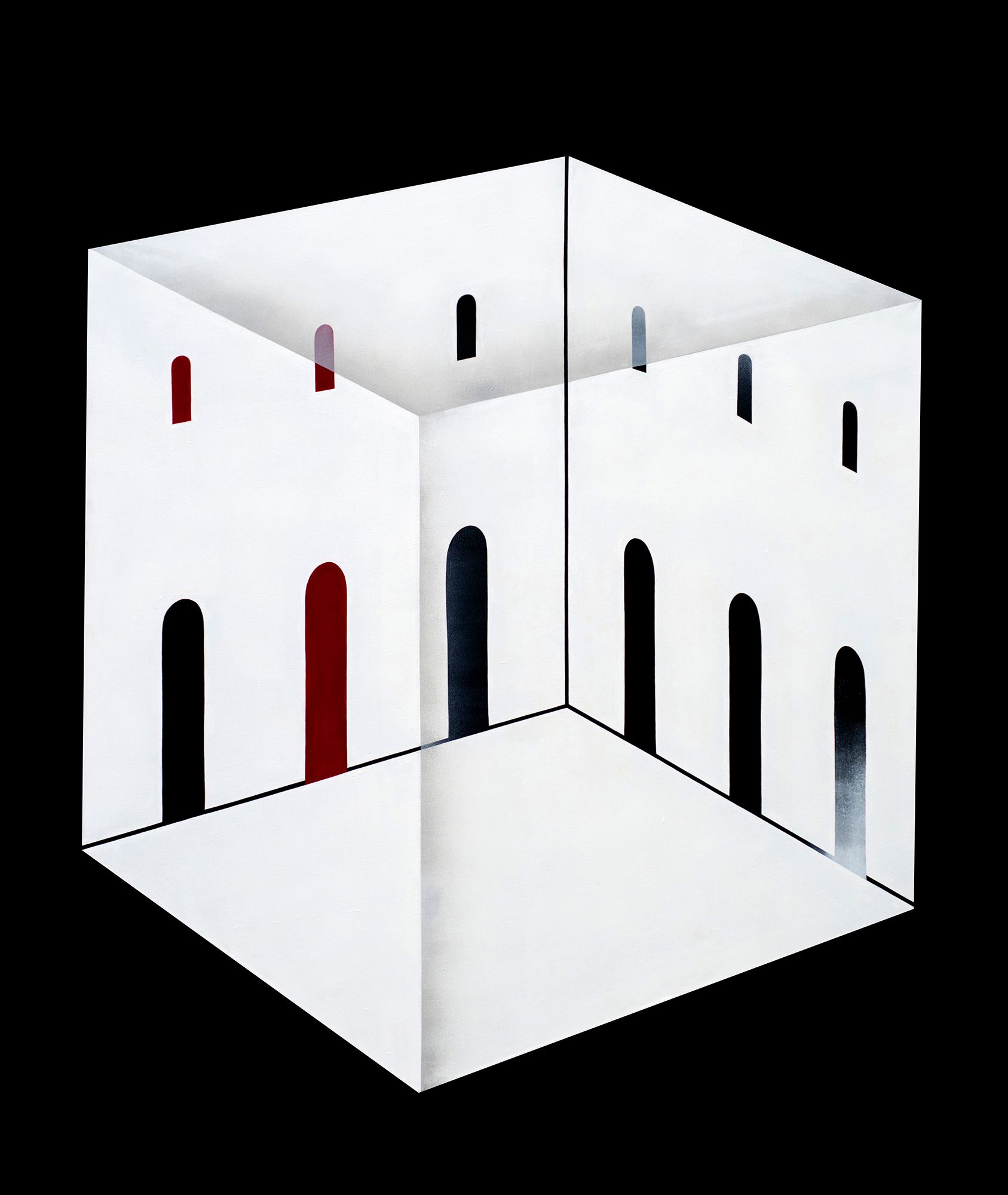 Асмик Мелконян (Картина, живопись - 
                  120 x 133 см) Серия ''Потерянный дом'', часть 2