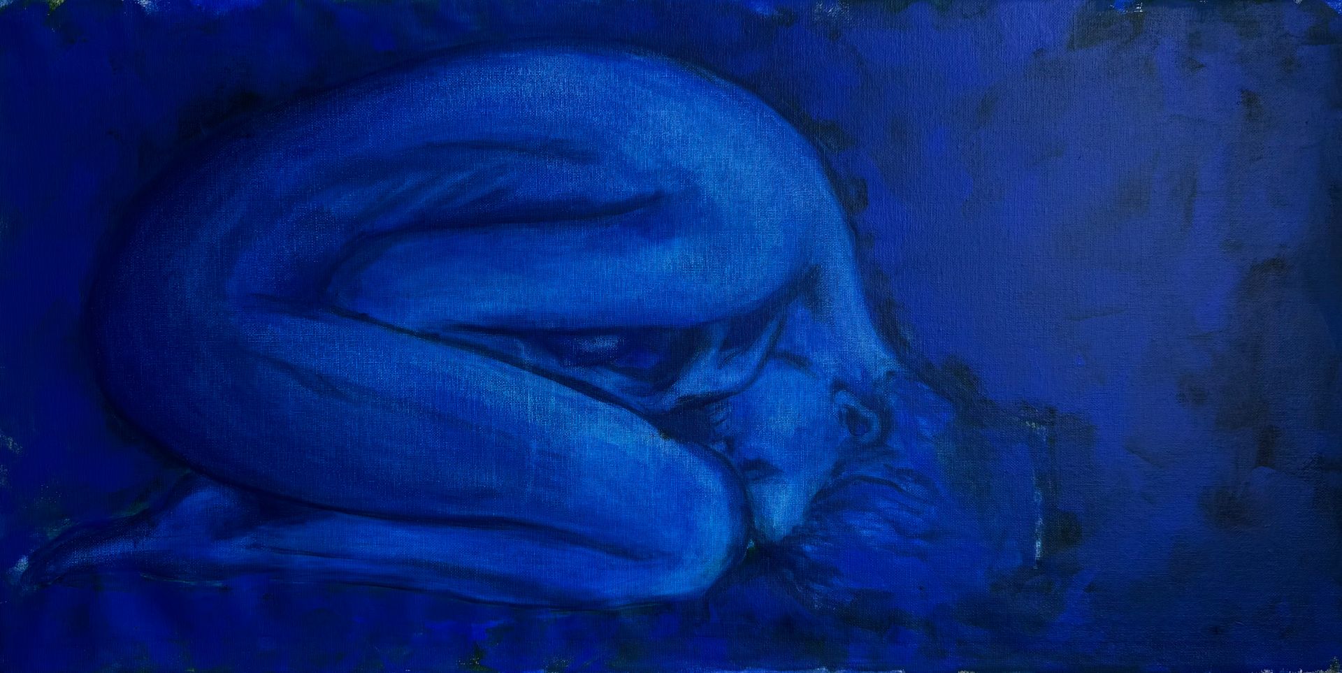 Алина Алнаи (Картина, живопись - 
                  80 x 35 см) Бессоница