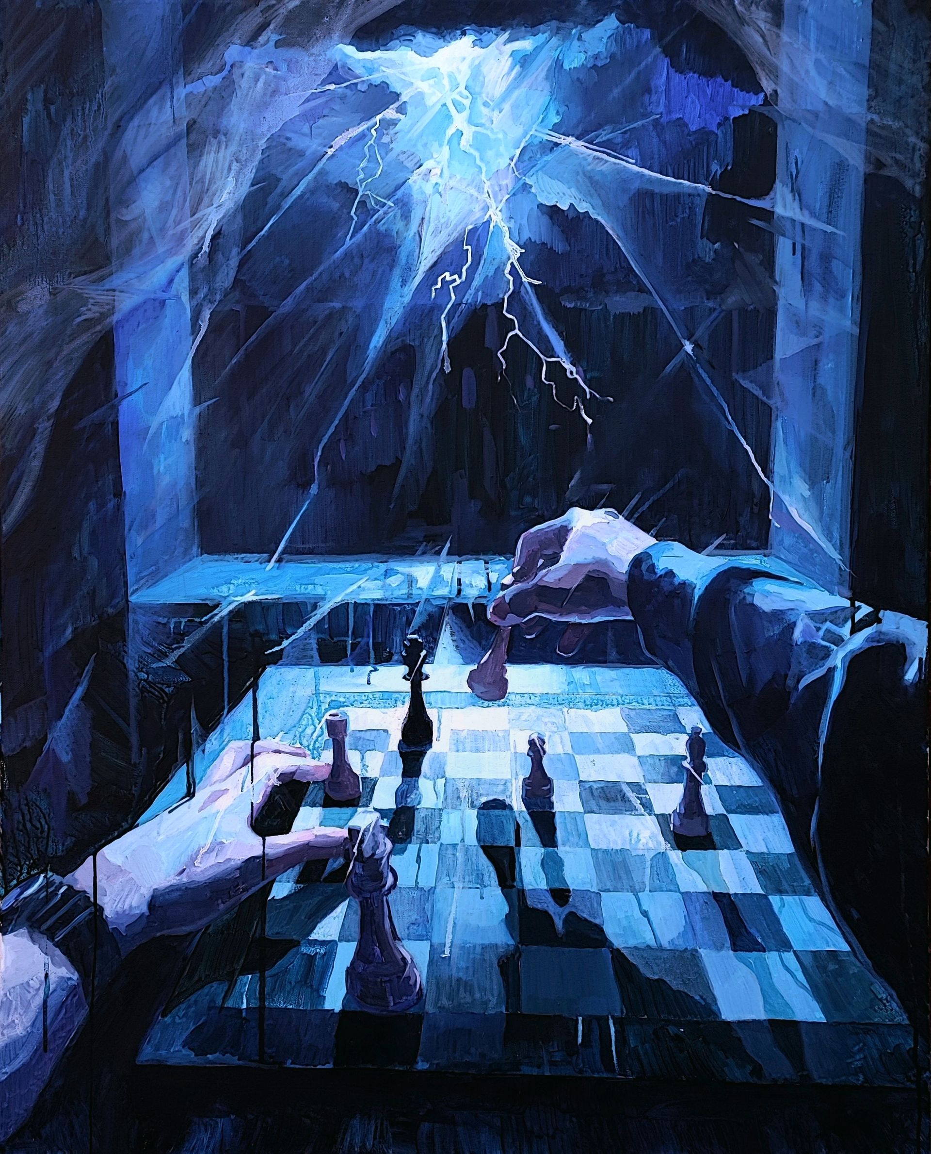 Александр Баранов (Картина, живопись - 
                  80 x 100 см) Игра