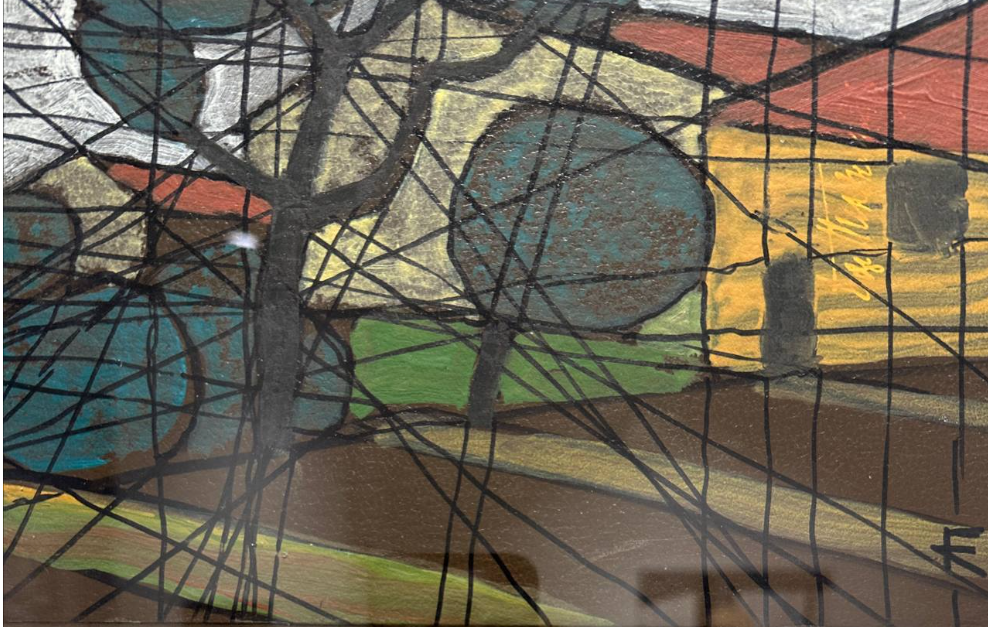 Клара Голицына (Картина, живопись - 
                  22 x 14 см) Большие сараи
