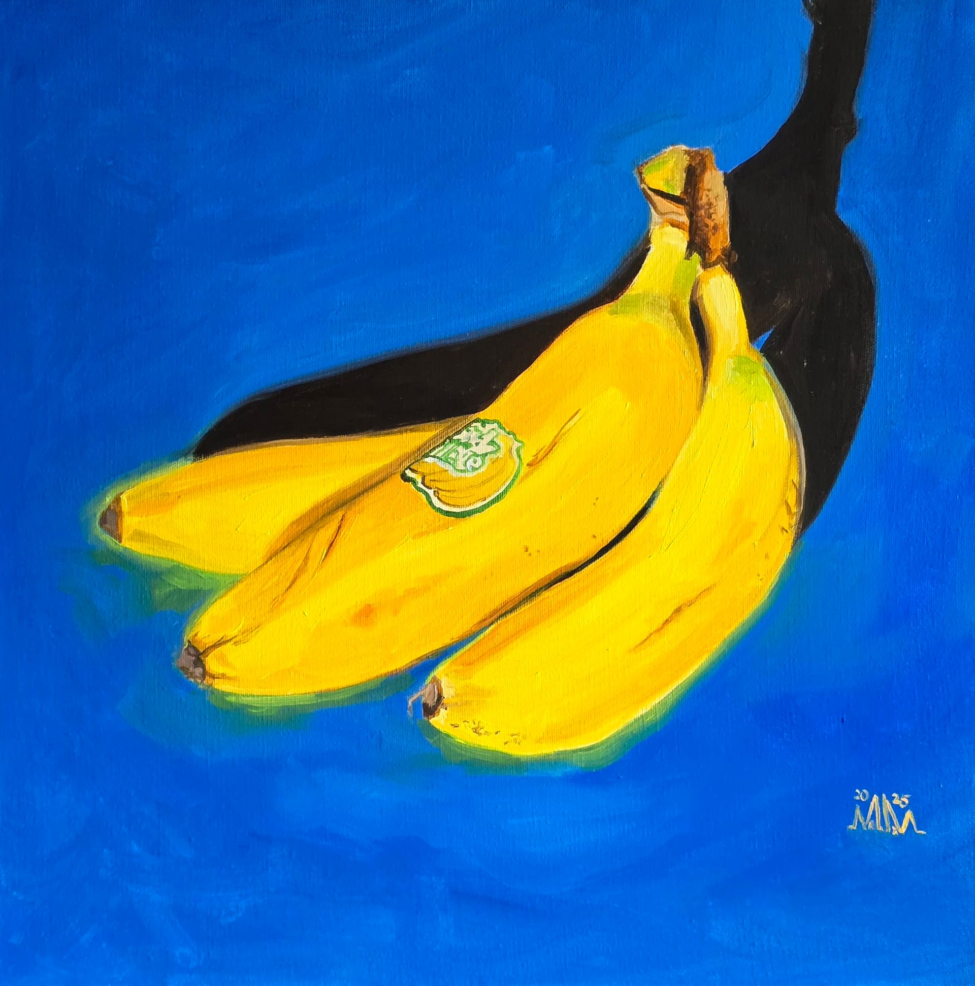 Мария Максимова (Картина, живопись - 
                  40 x 40 см) BANANA I