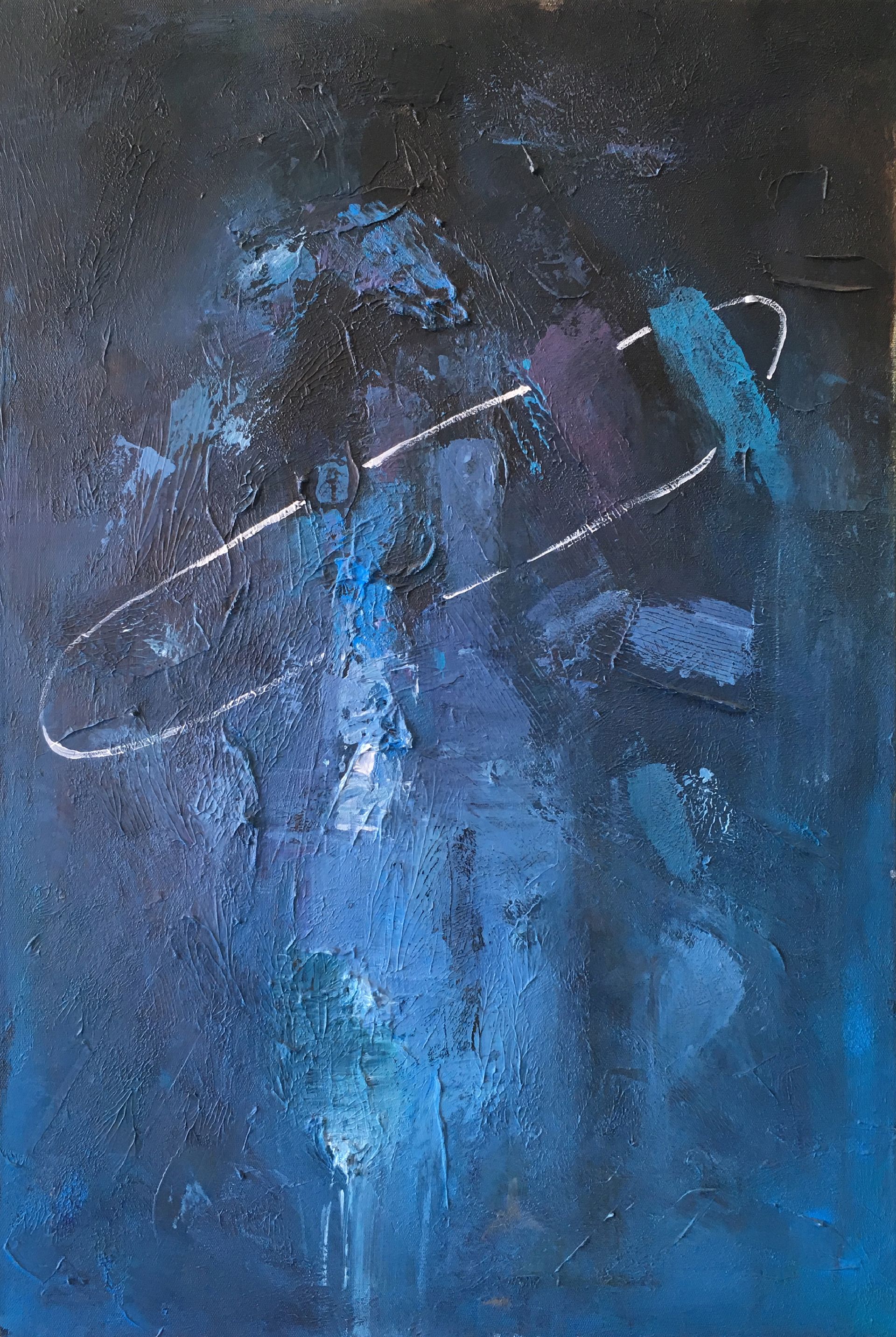 Олег Агафонов (Картина, живопись - 
                  60 x 80 см) 726 часов тьмы. Декабрь (из серии "Сезоны")