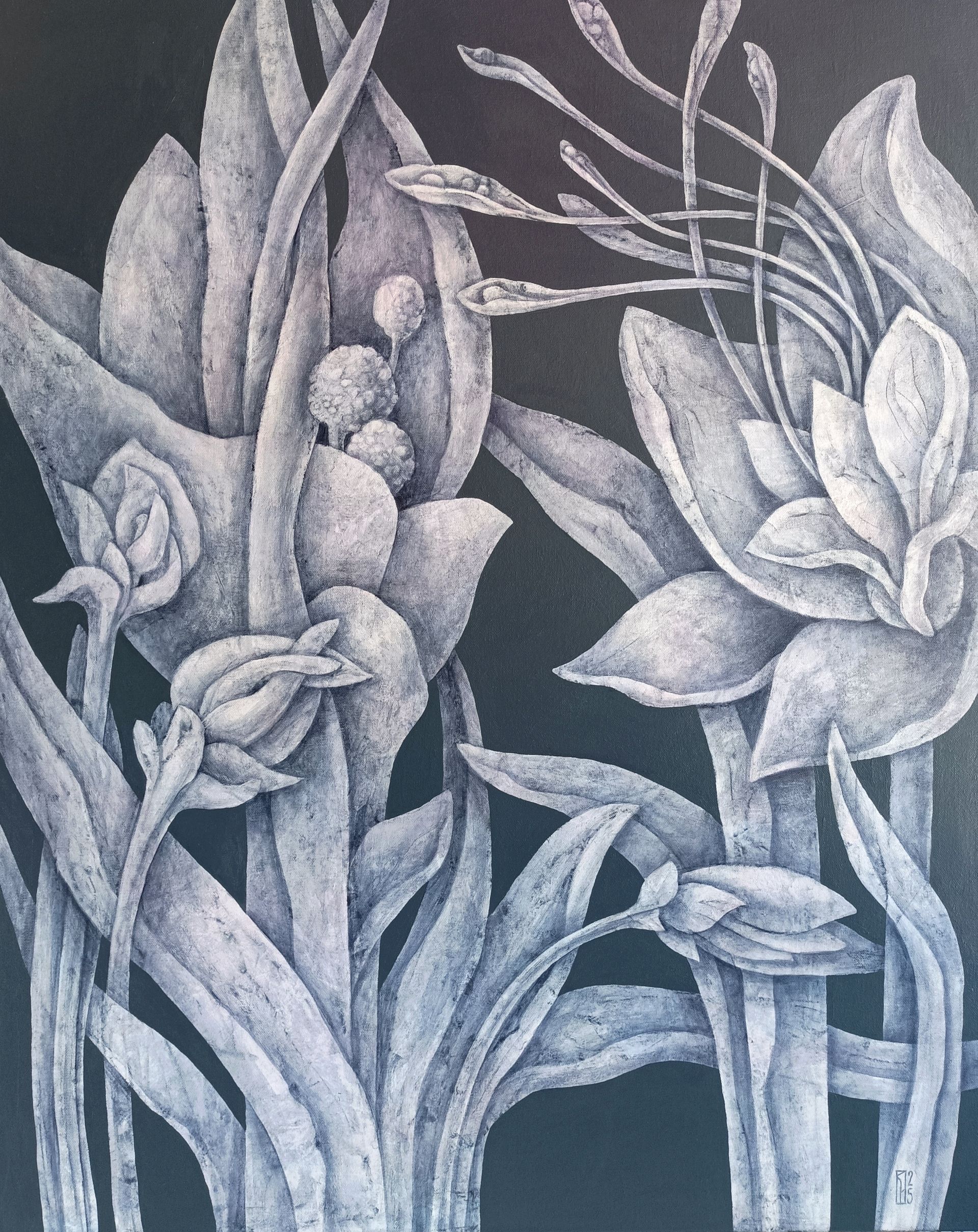 Наталья Порошина (Картина, живопись - 
                  80 x 100 см) Часы медлительности