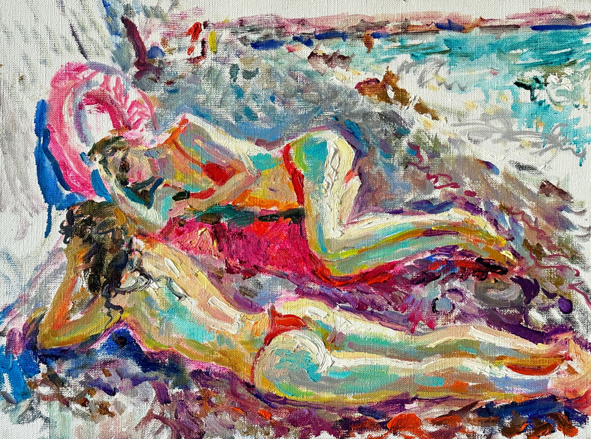 Илья Хахарев (Картина, живопись - 
                  40 x 30 см) Подруги