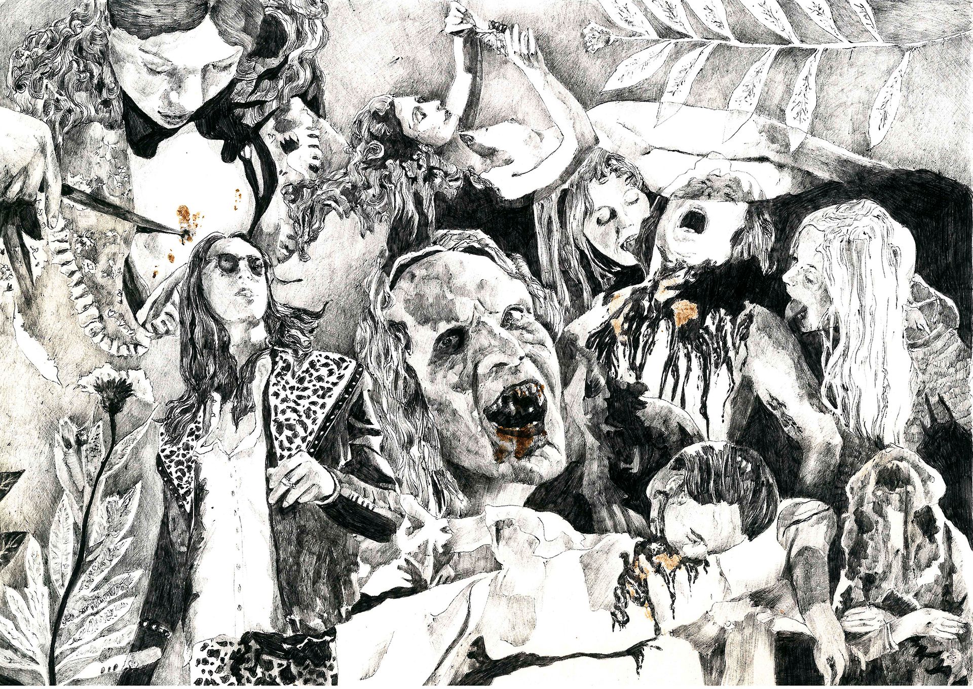 Ева Шорина (Авторская графика - 
                  29 x 21 см) Vampire SuperStar