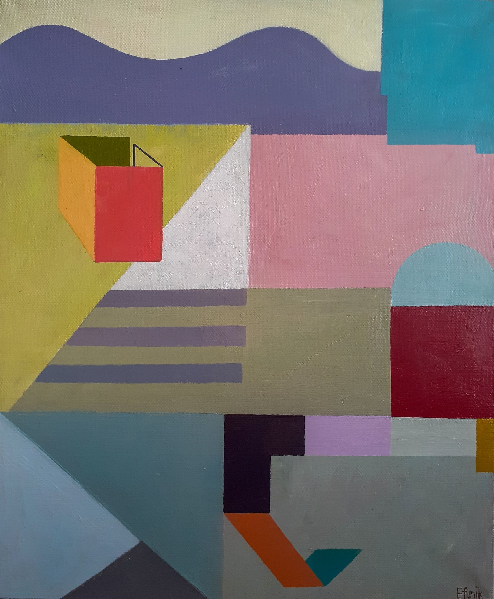 Екатерина Ефимик (Картина, живопись - 
                  50 x 60 см) Cloud only